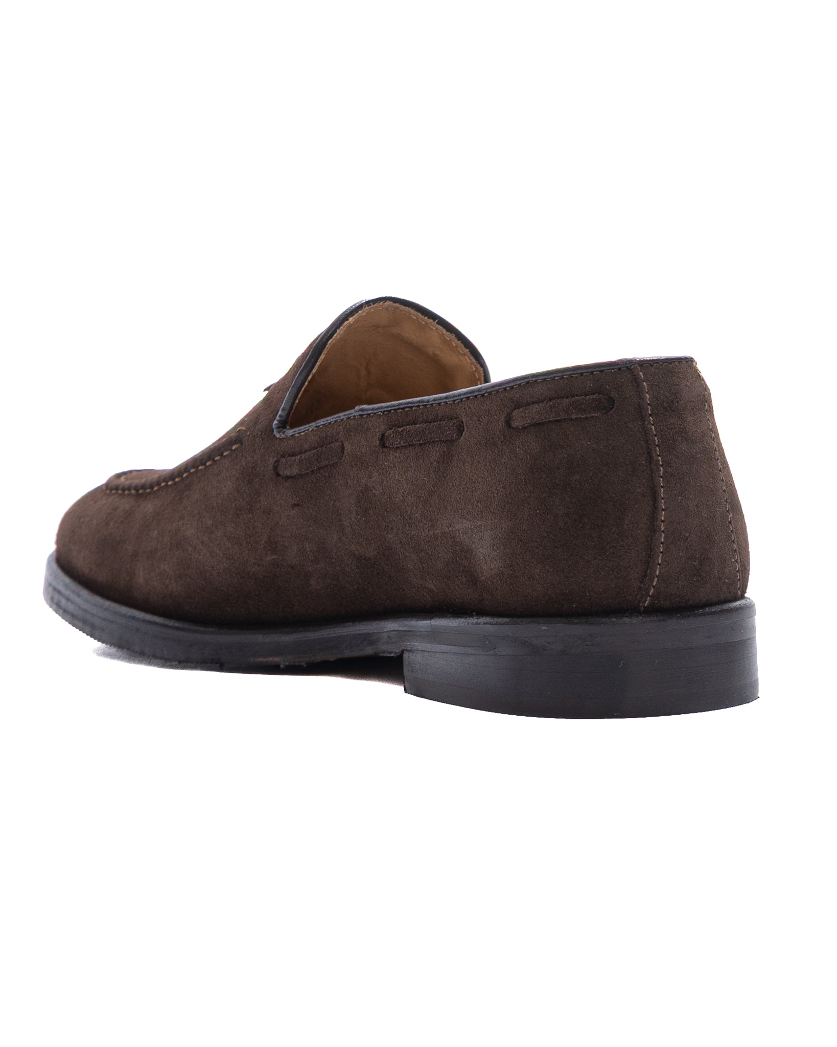 Mocassino Caspar scamosciato marrone