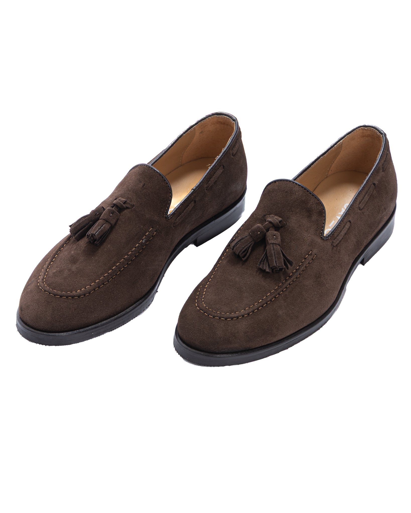 Mocassino Caspar scamosciato marrone