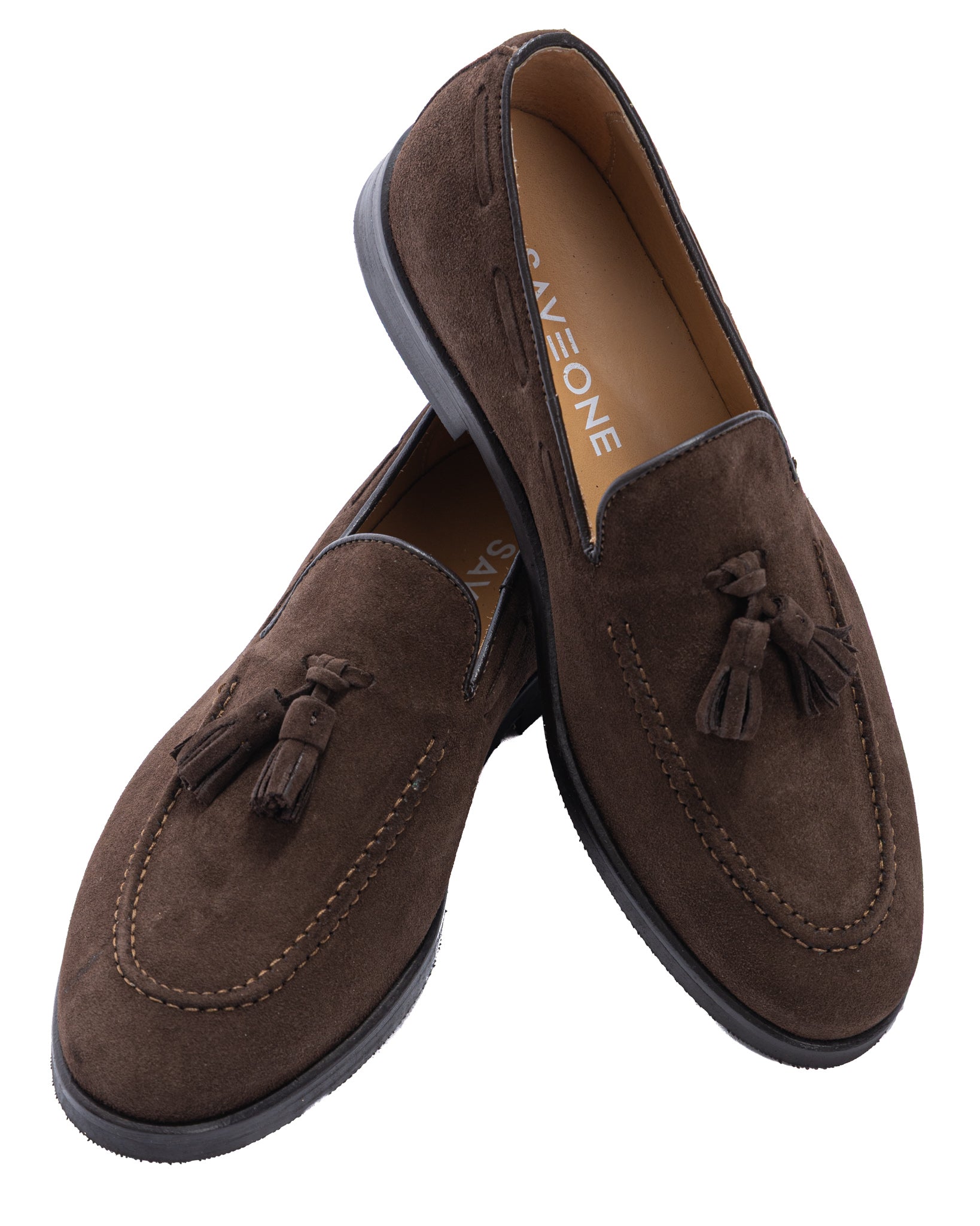 Caspar - mocasín de ante marrón