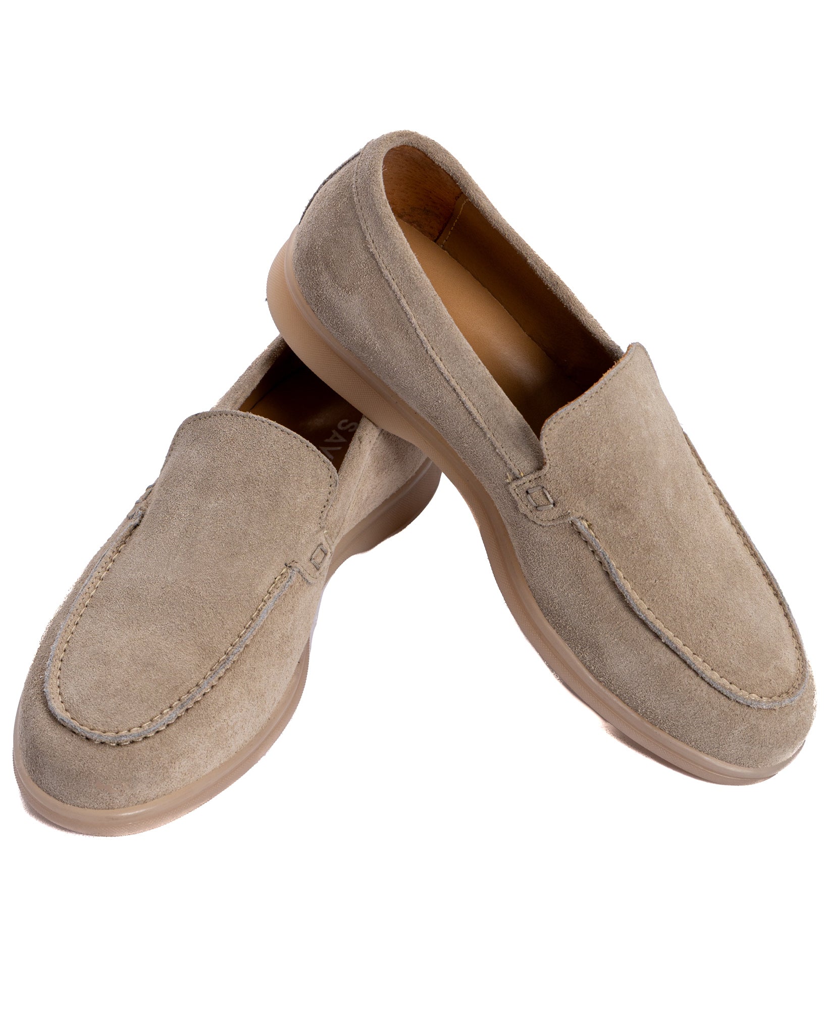 Mocasín Valeri de ante beige
