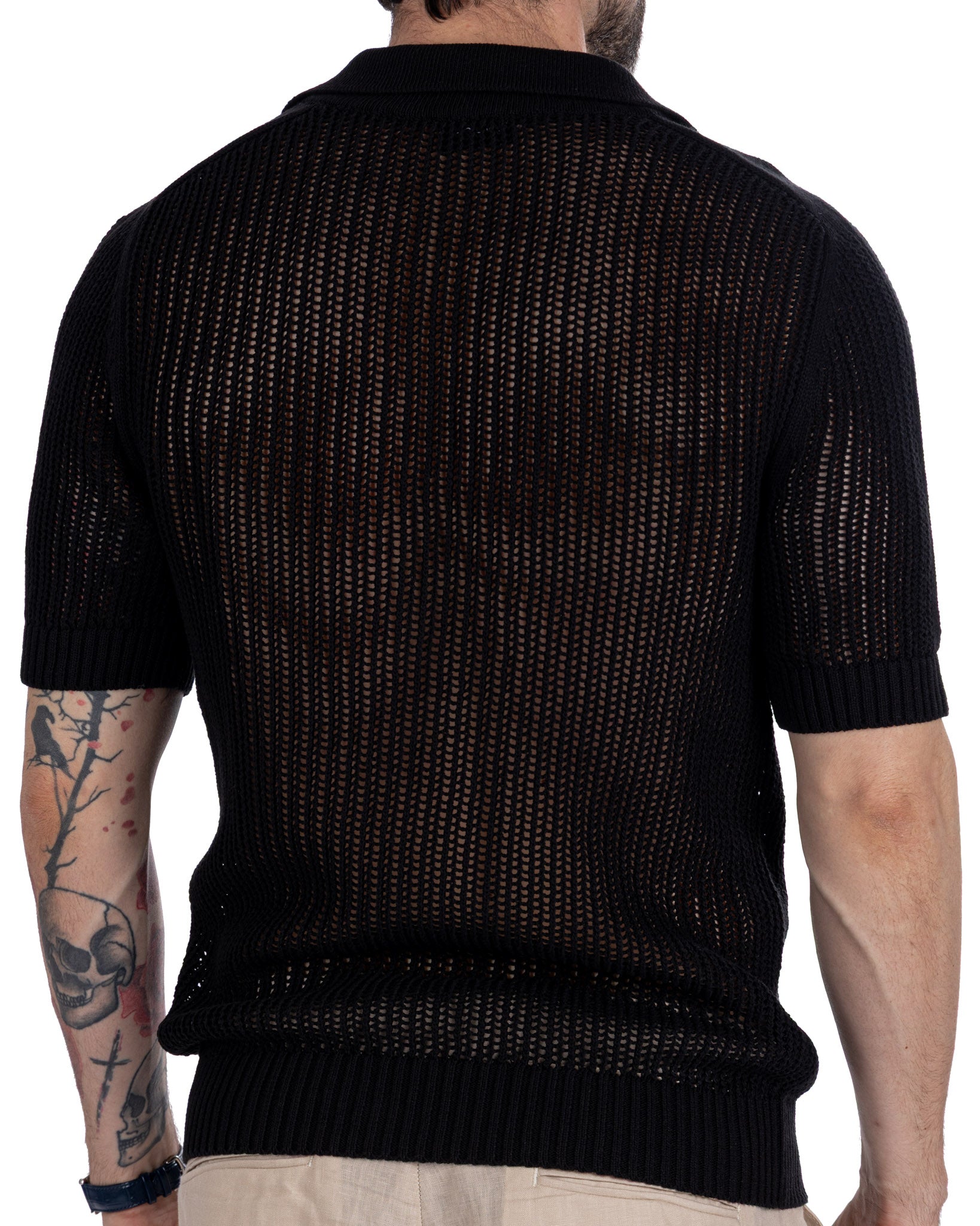 Casper - polo oversize calada negra