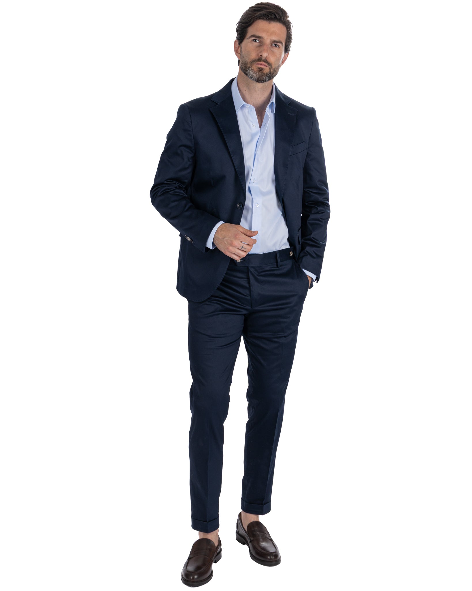 Kyle - chaqueta de algodón azul