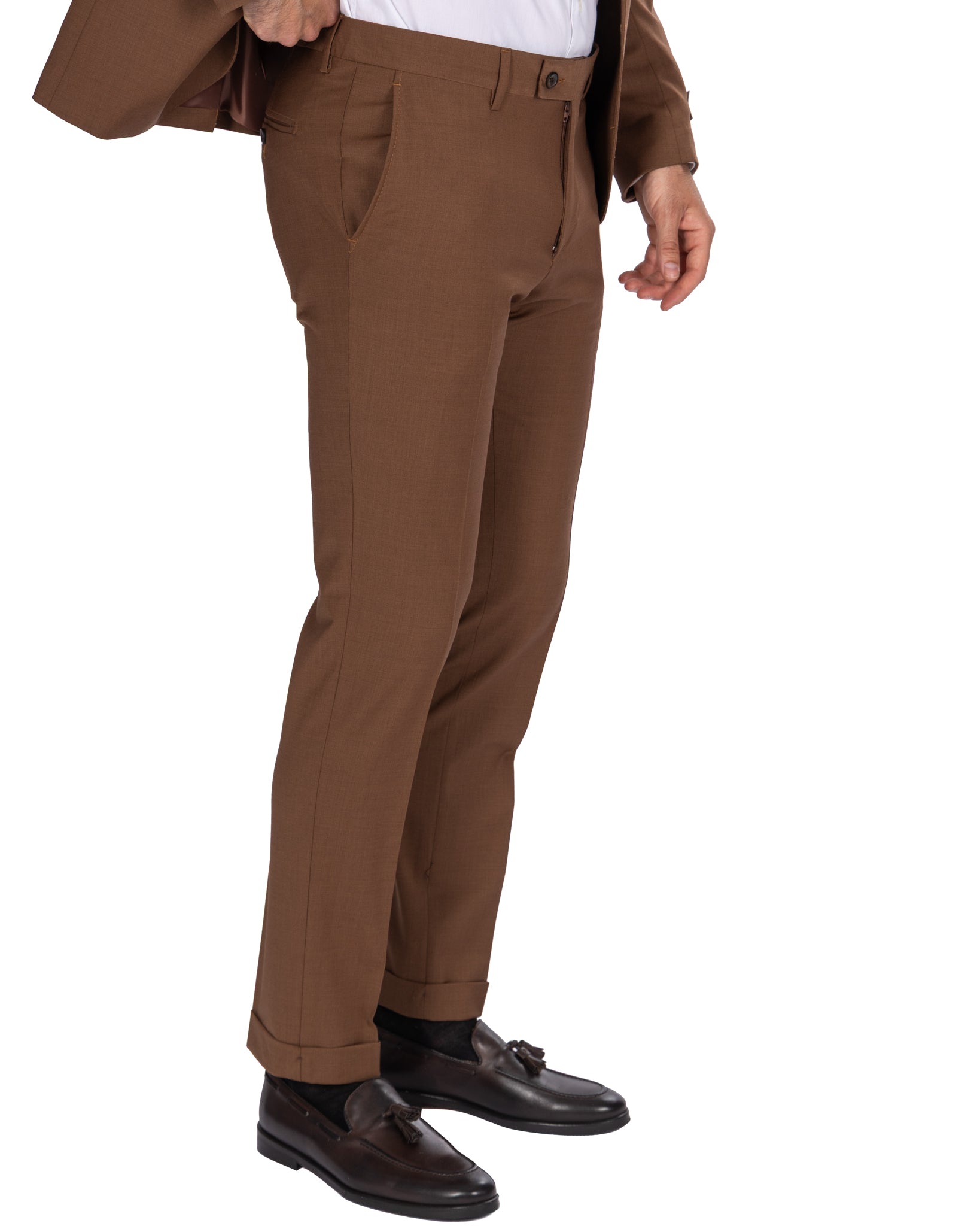 New York - Single Breasted Tobacco Wool Suit