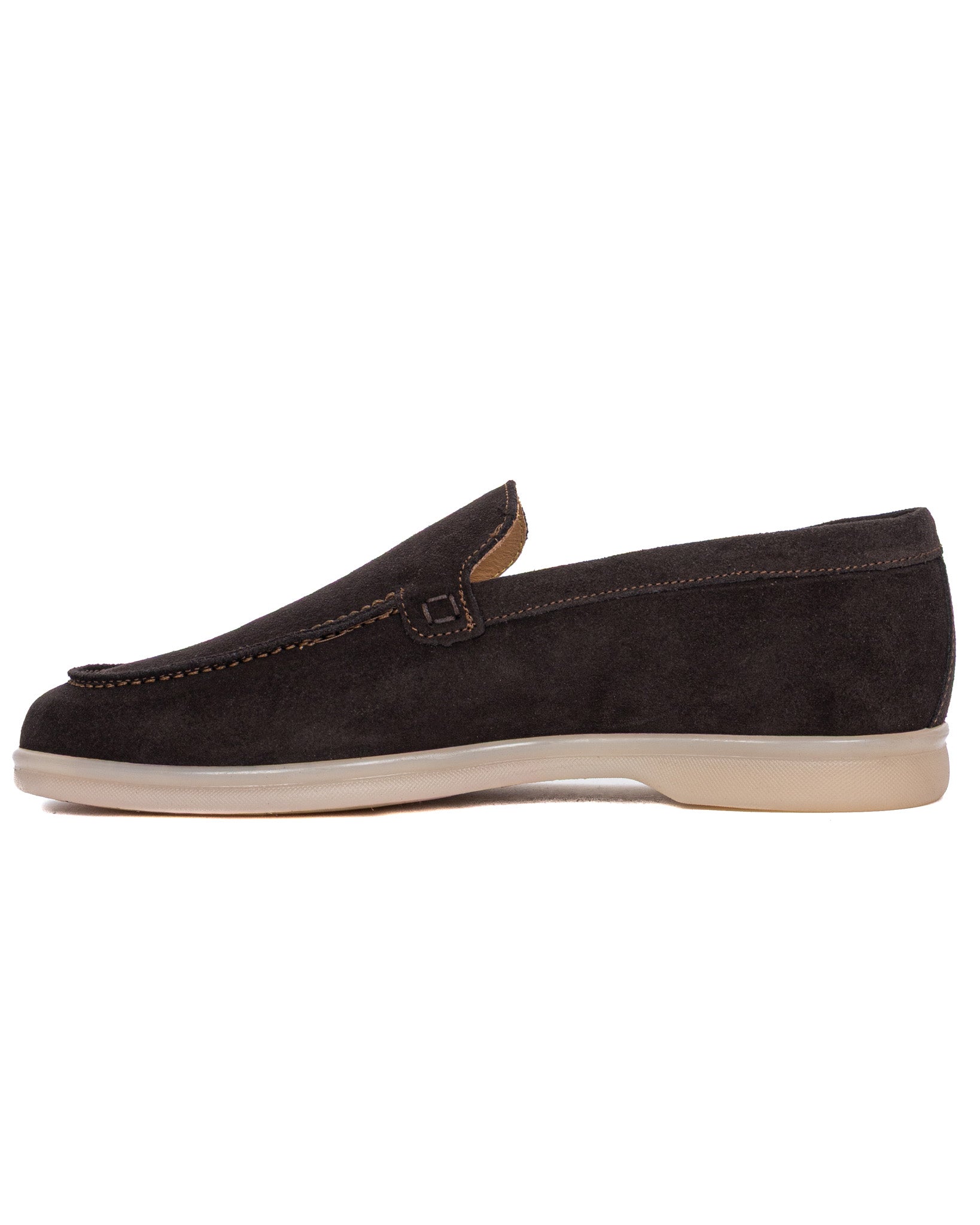 Valeri moccasin in dark brown suede