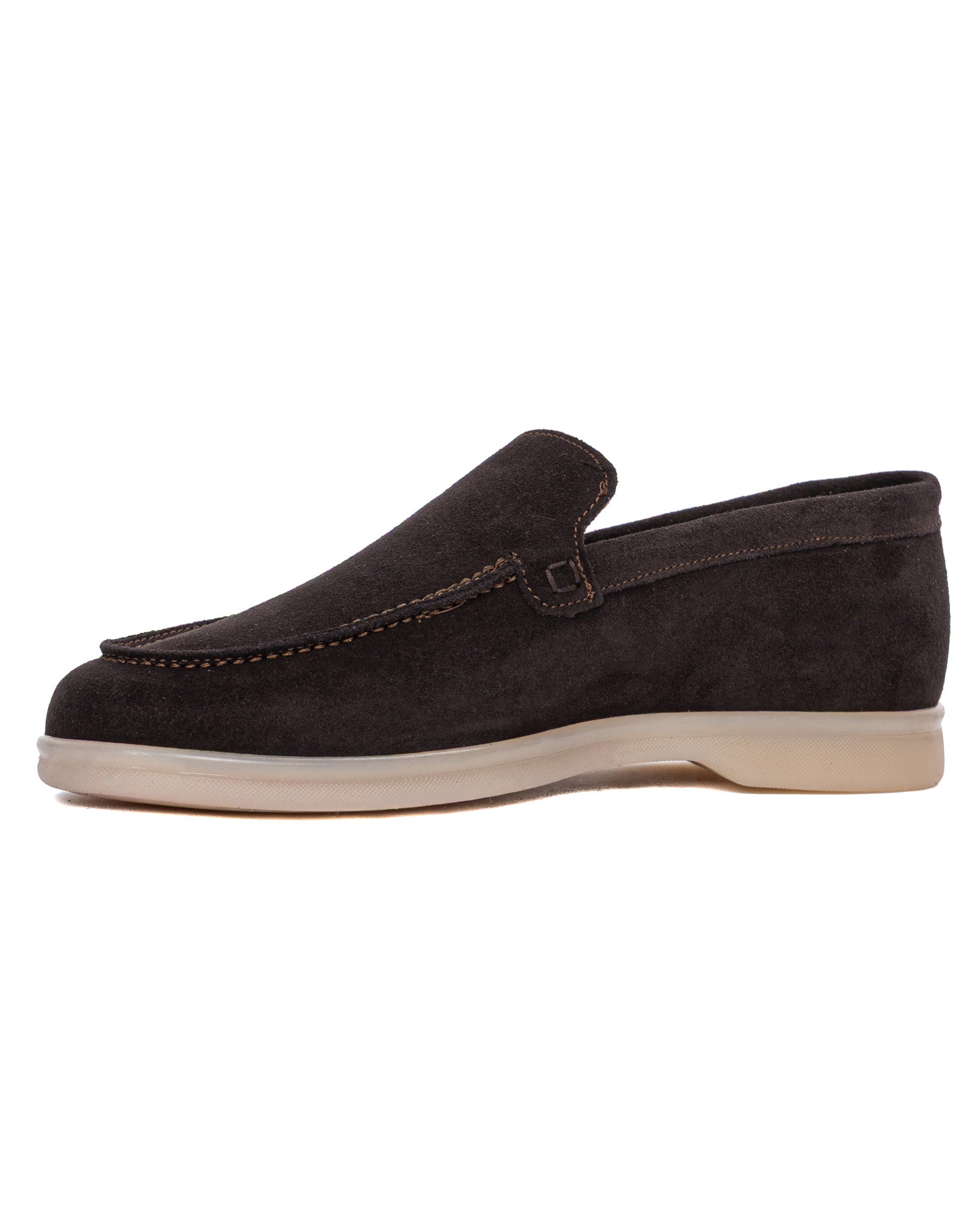 Valeri moccasin in dark brown suede