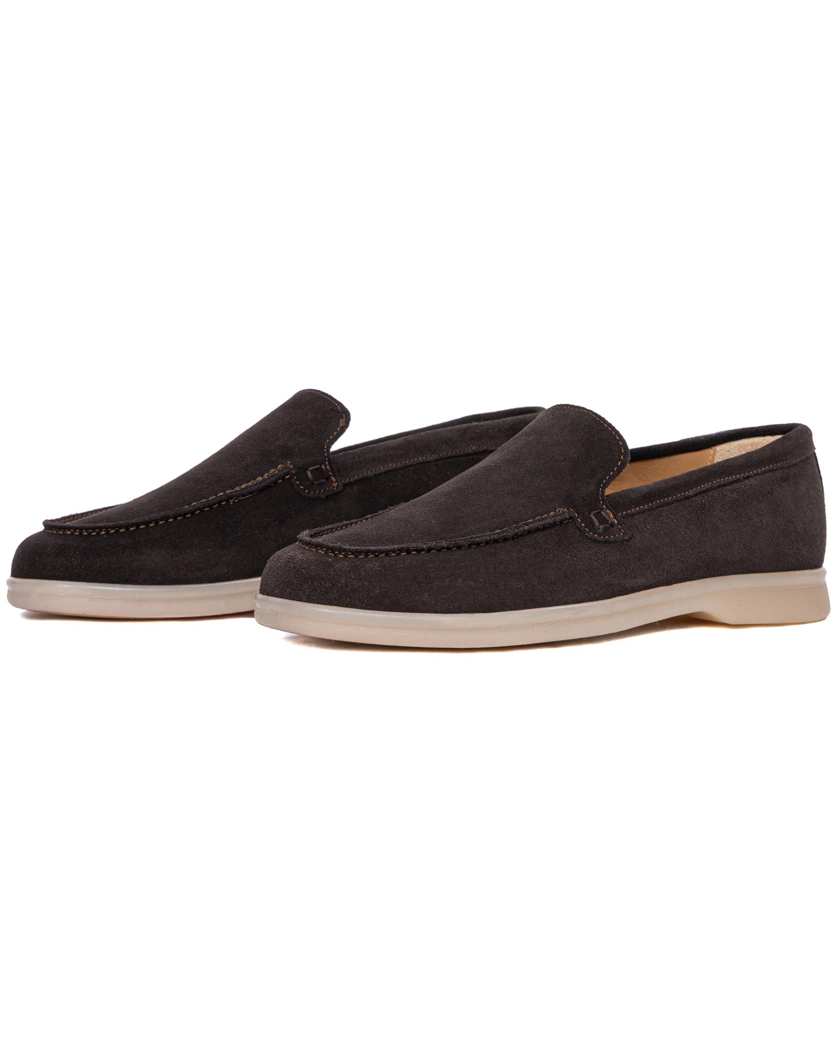 Valeri moccasin in dark brown suede