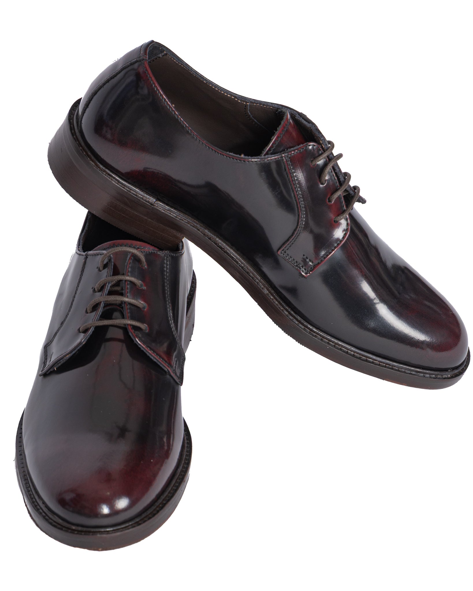 Derby Edgar de piel burdeos