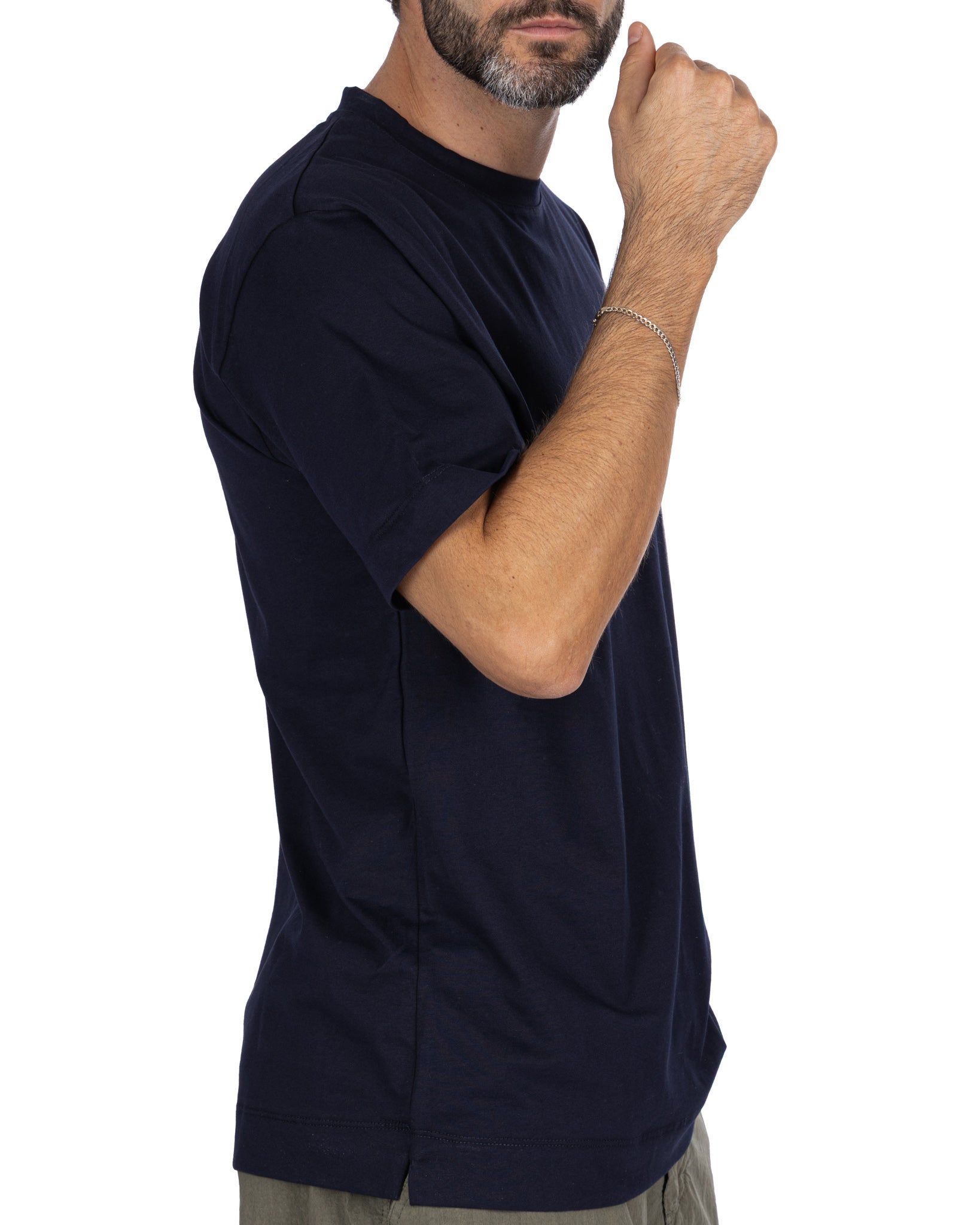 Camiseta de algodón azul Bergen