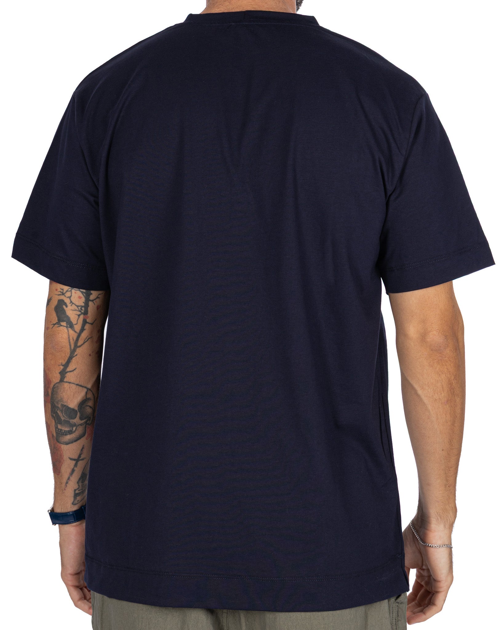 Camiseta de algodón azul Bergen