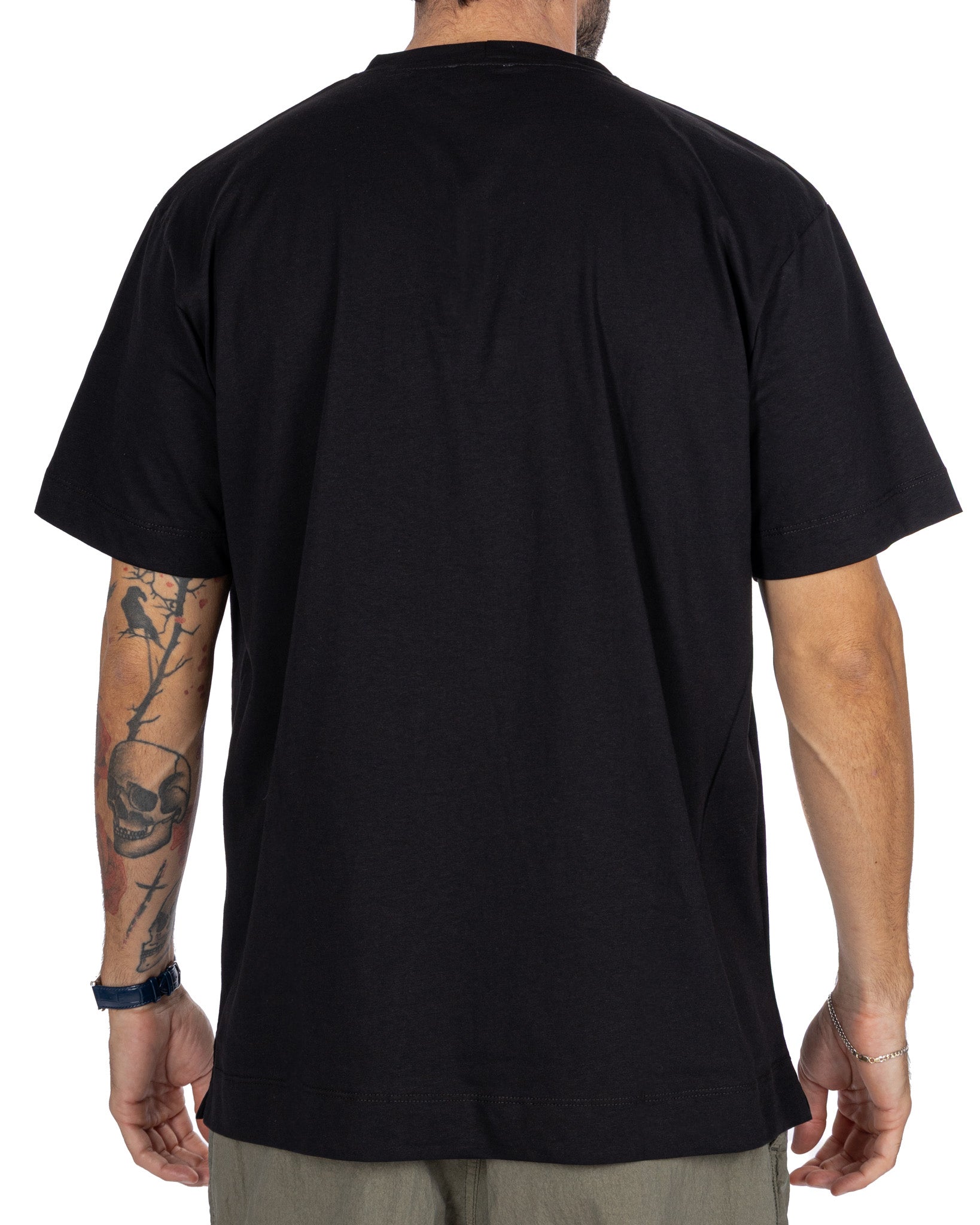 Bergen black cotton T-shirt