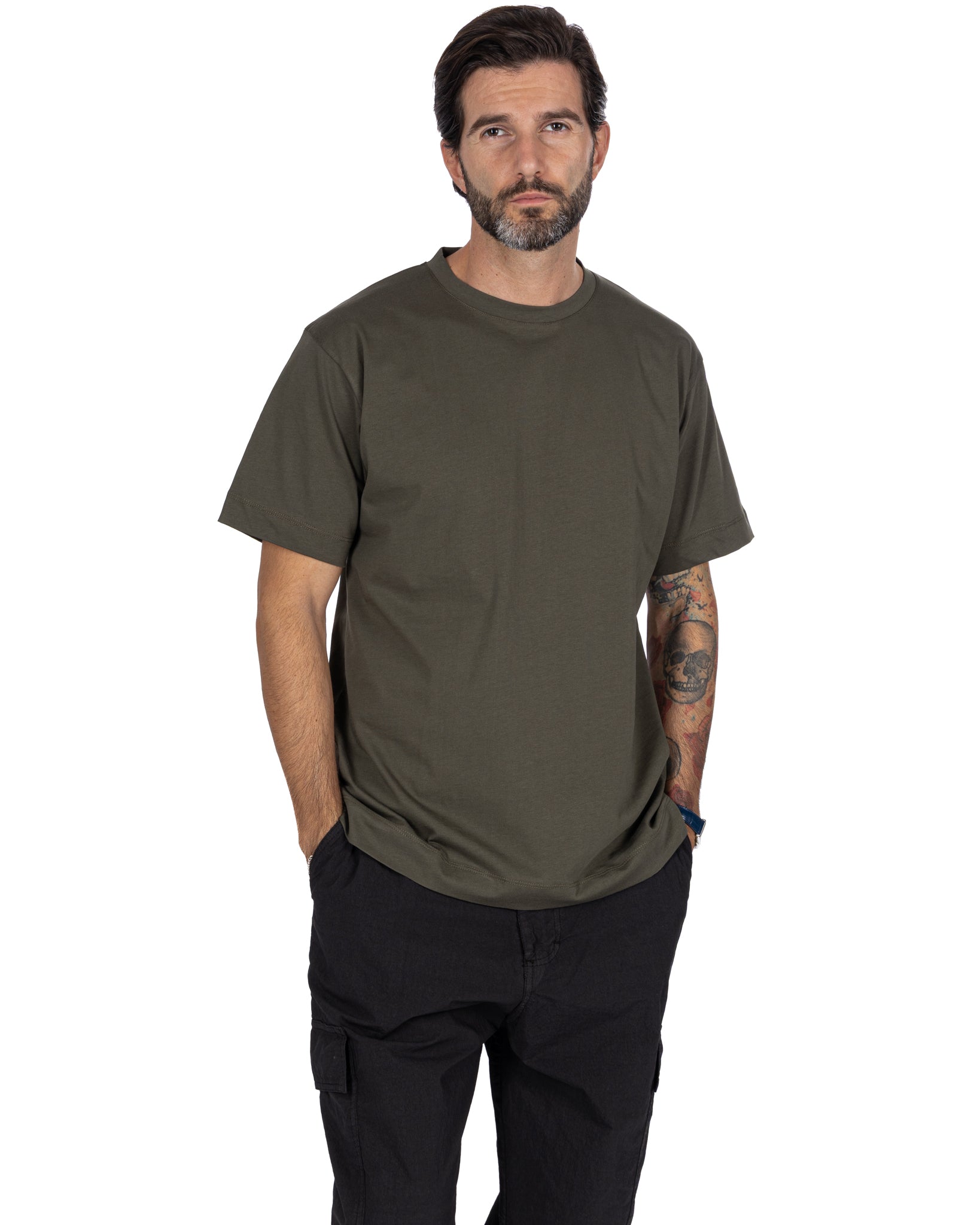 Camiseta Bergen de algodón militar