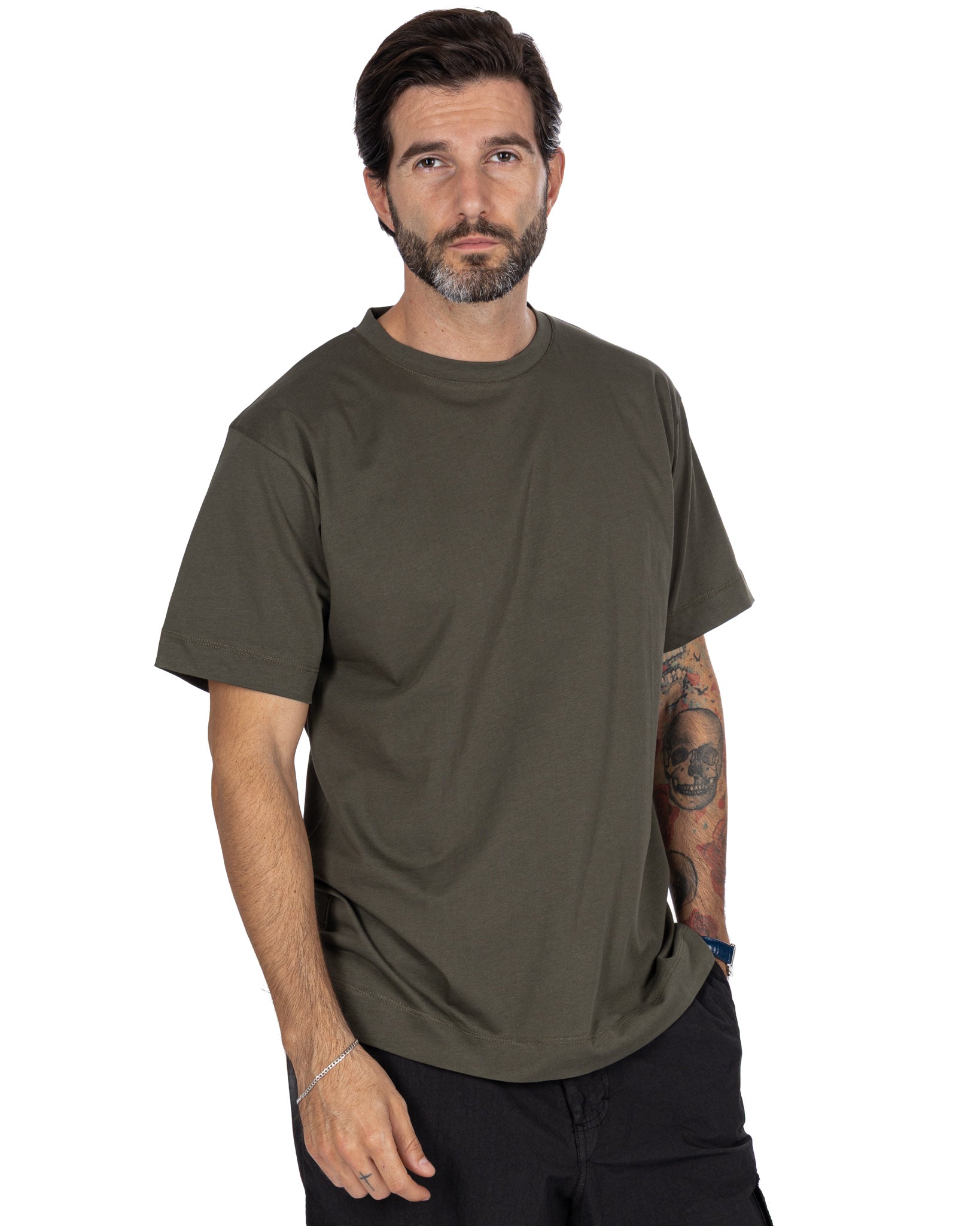 Camiseta Bergen de algodón militar