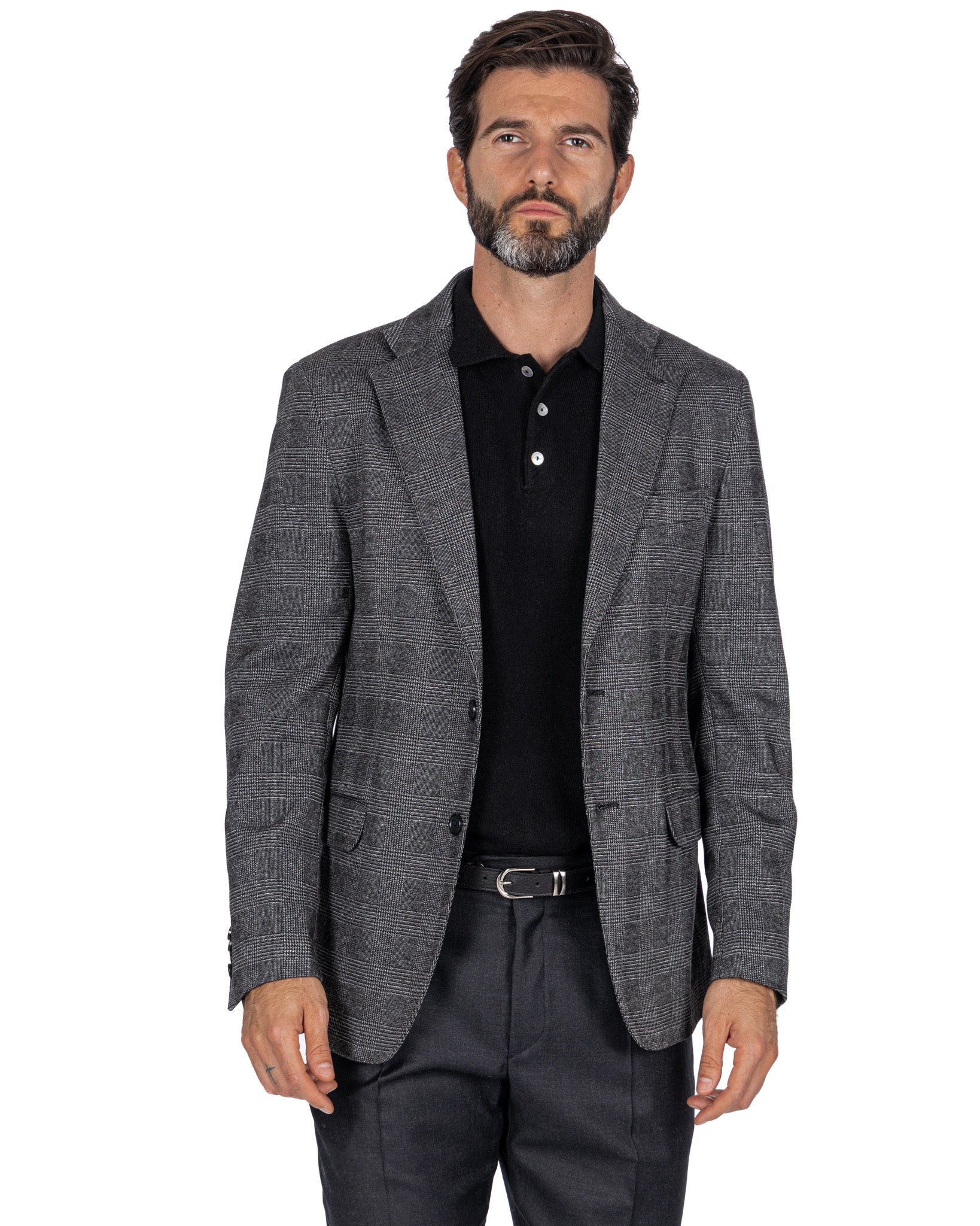 Chaqueta Orson de cuadros antracita