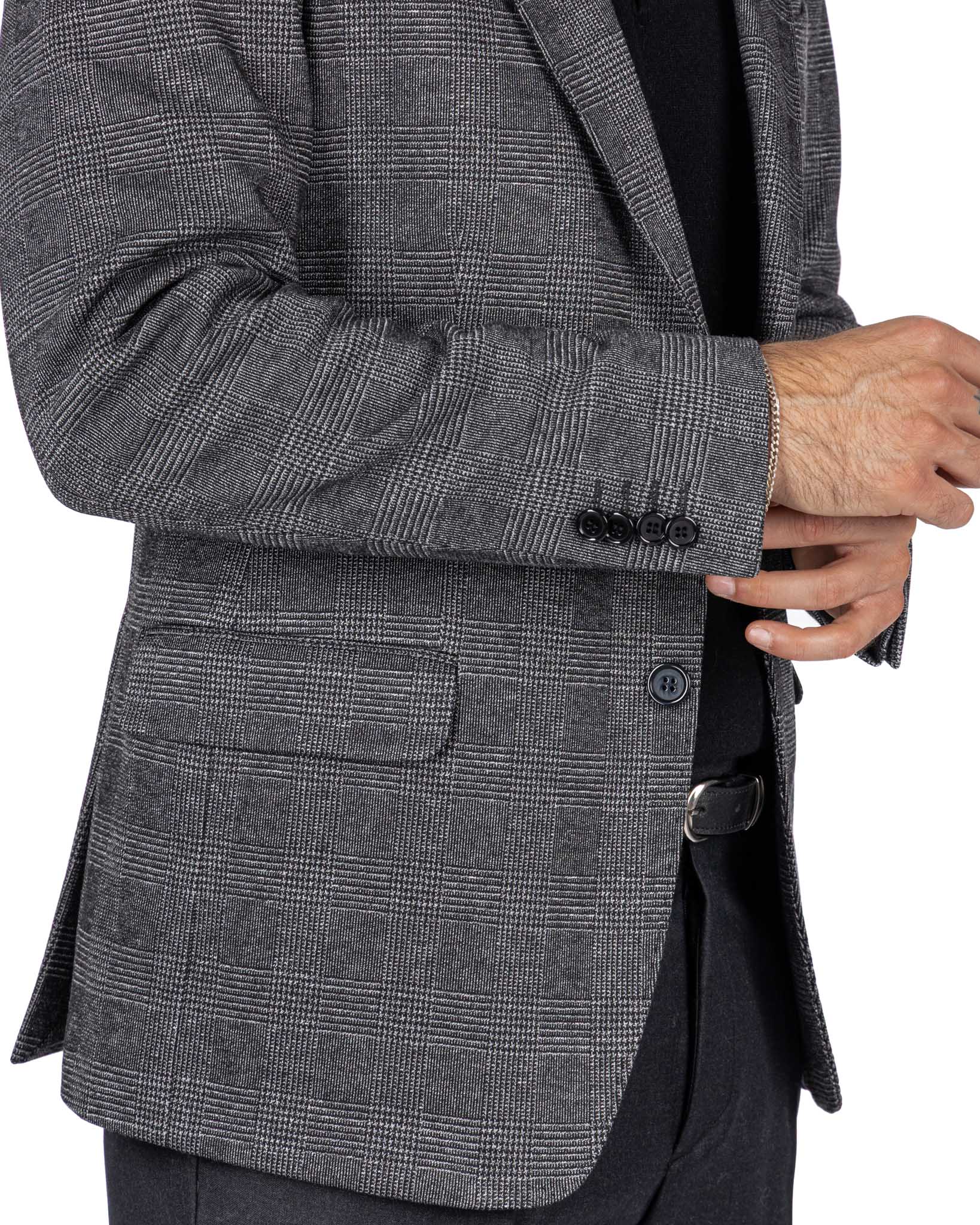Chaqueta Orson de cuadros antracita