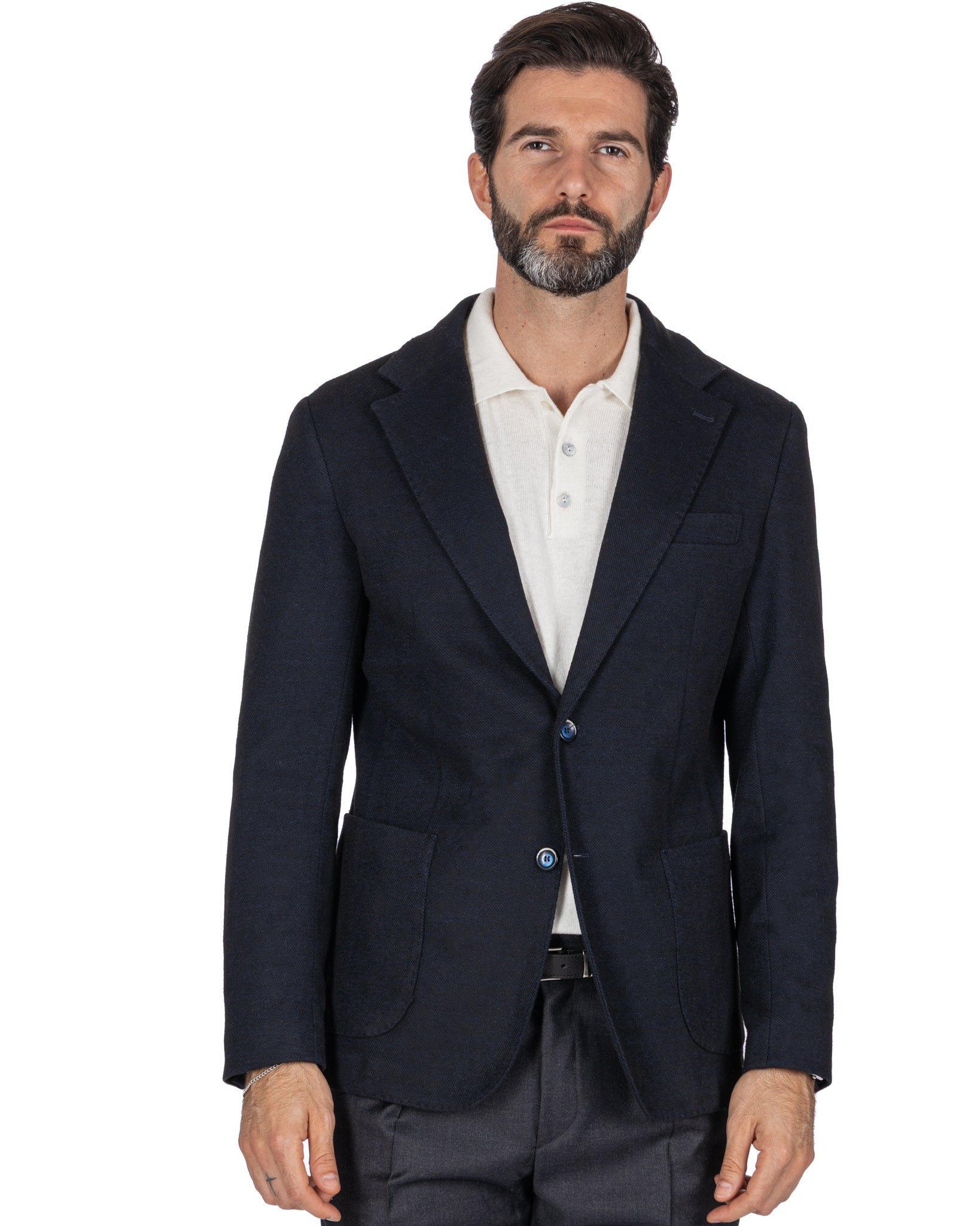 Chaqueta Ayrton de sarga azul