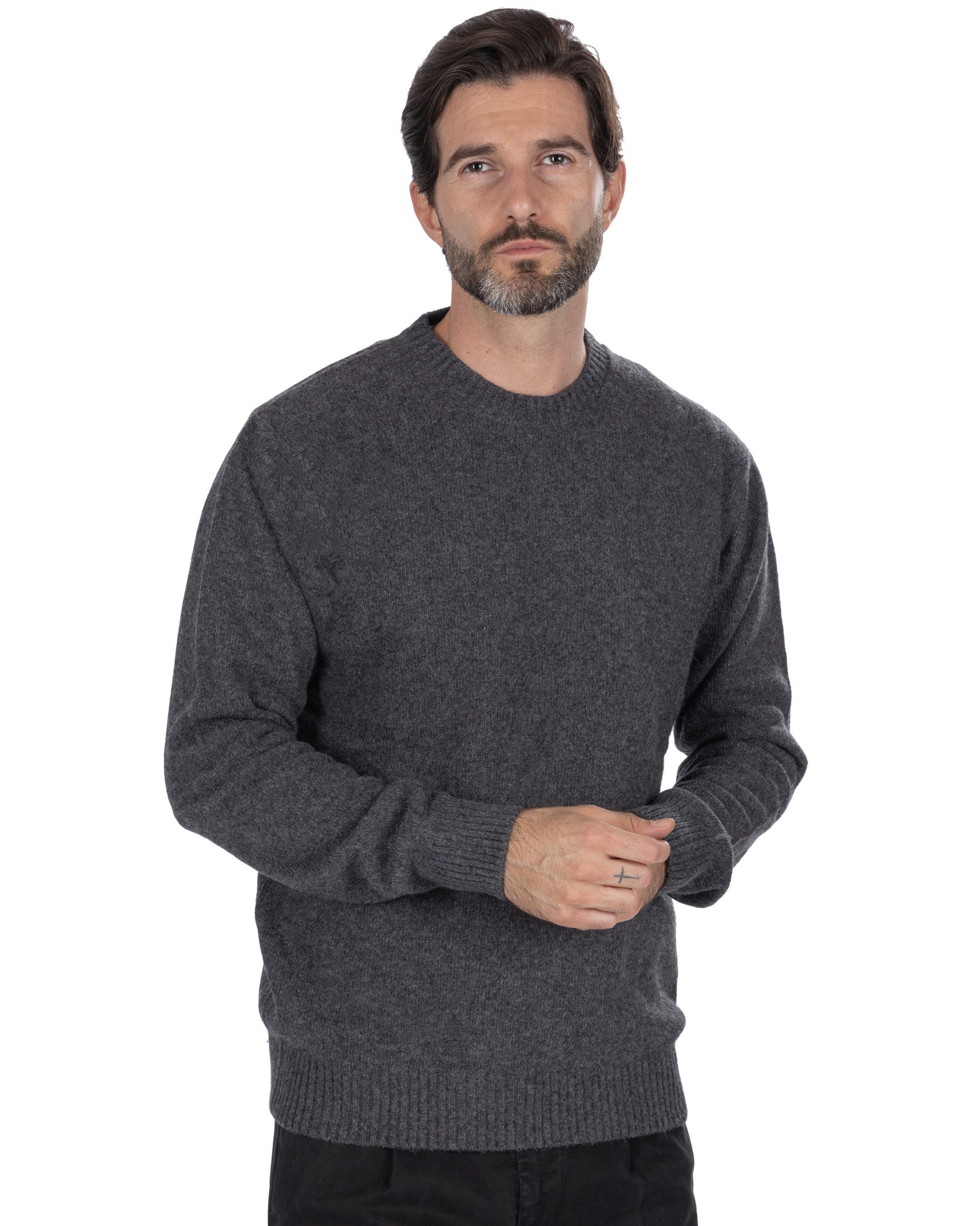 Sudadera Etna de mezcla de lana gris