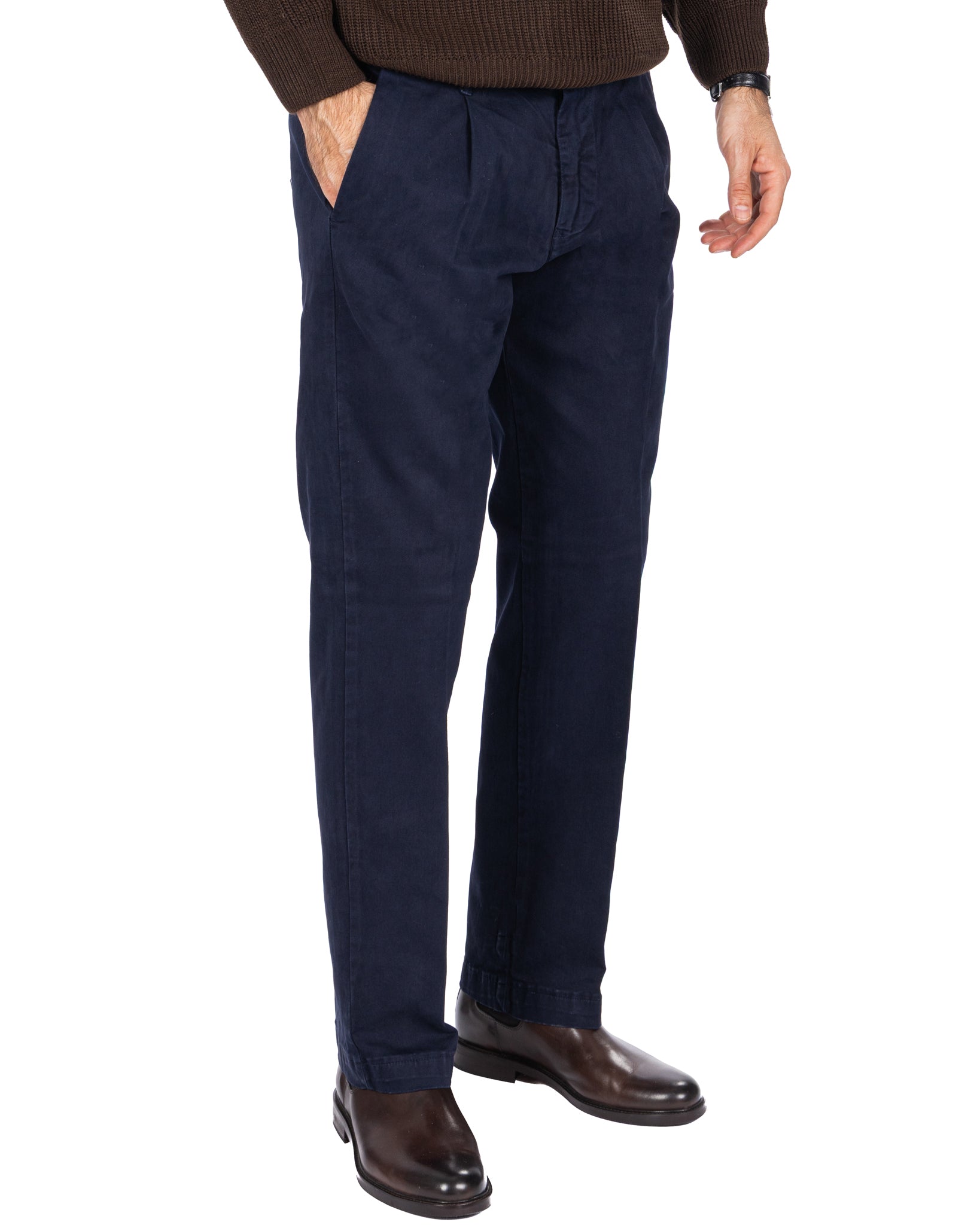 Pantalón Sean de algodón azul