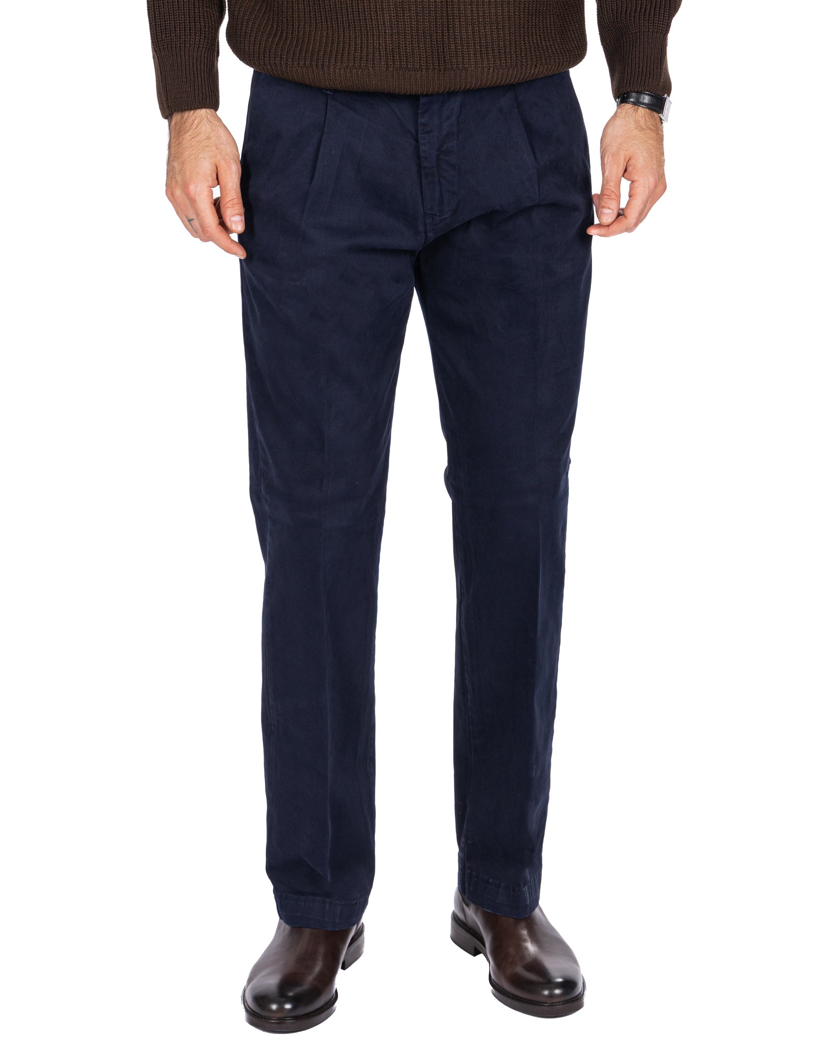Pantalón Sean de algodón azul