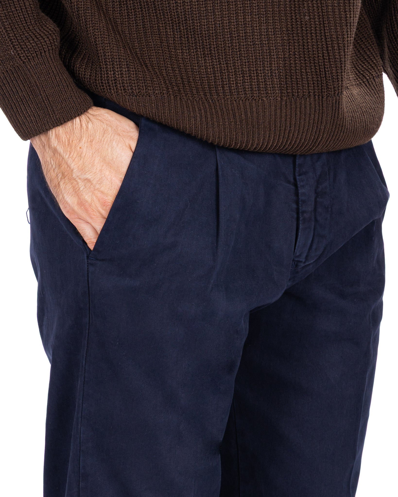 Pantalón Sean de algodón azul