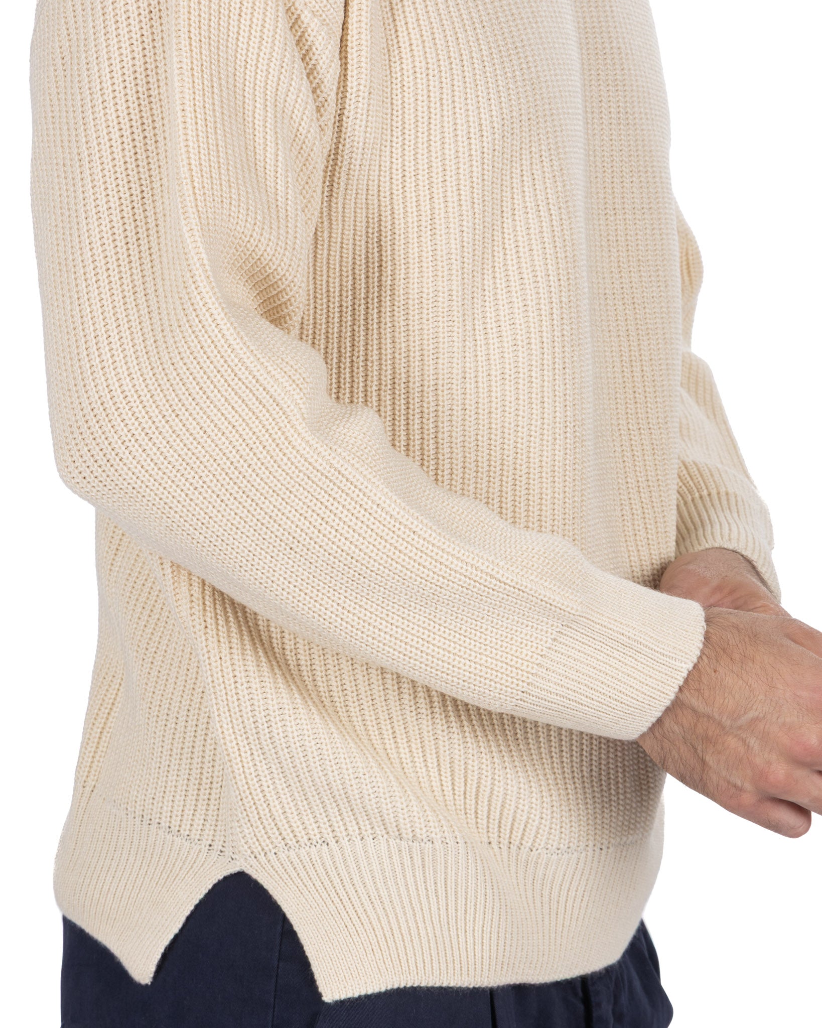Gargantilla Sven de canalé beige
