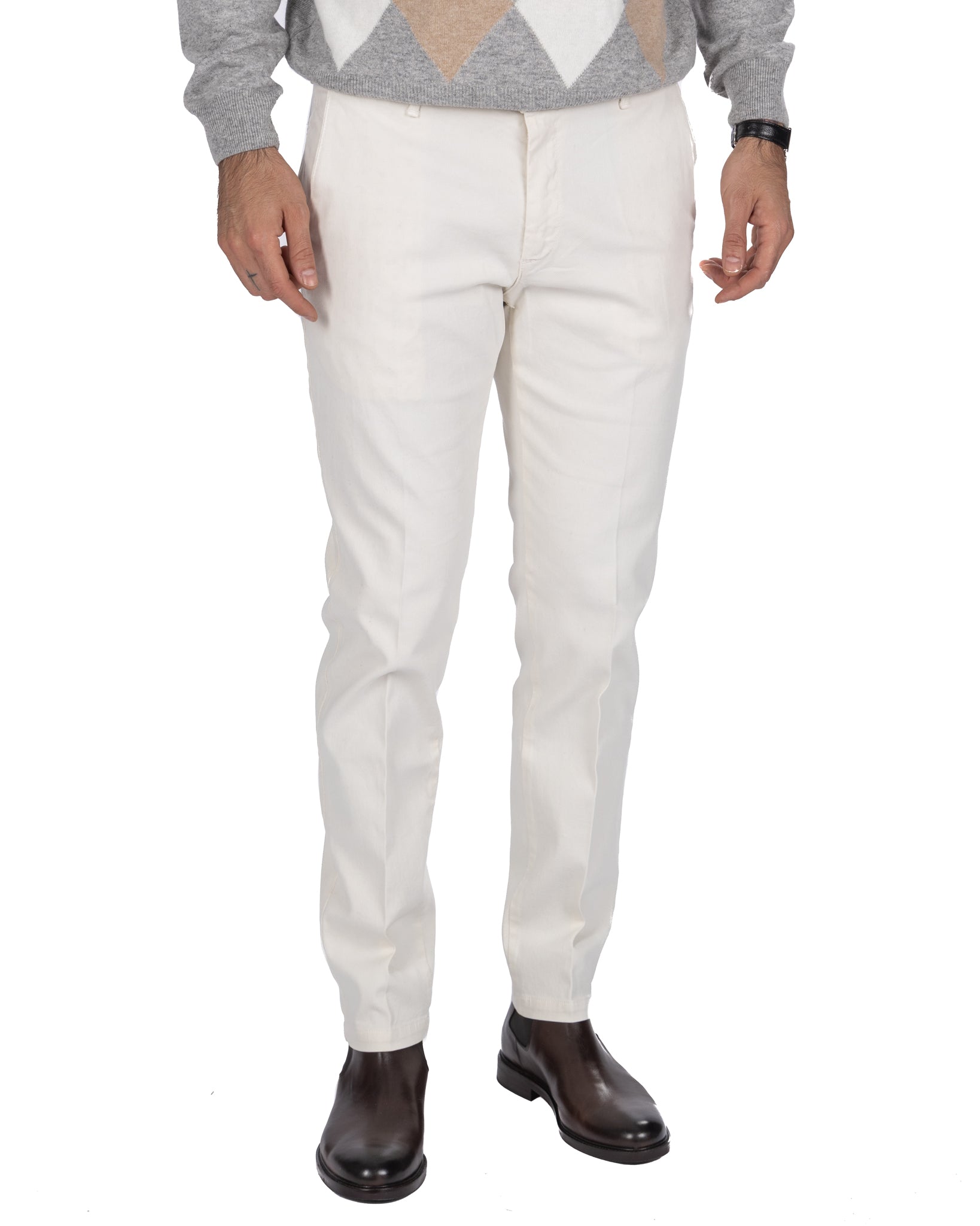 Pantalón Jack estructurado crema
