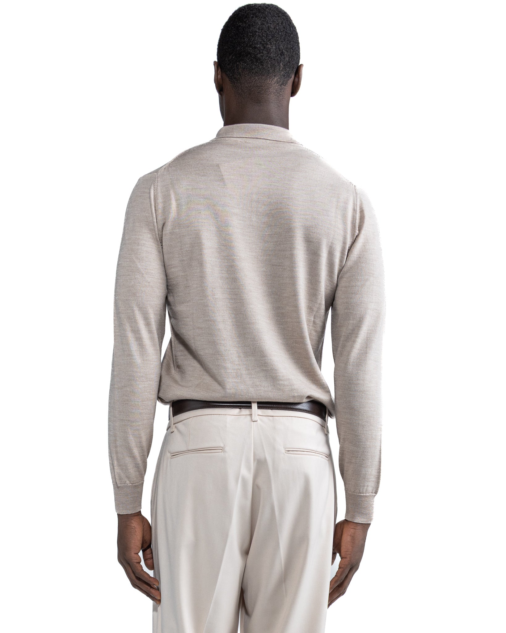 Polo Tiger in misto cachemire beige
