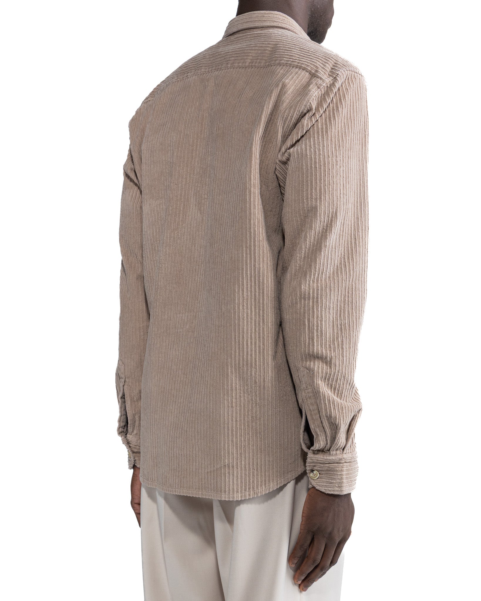Atlantis Beige Velvet Shirt