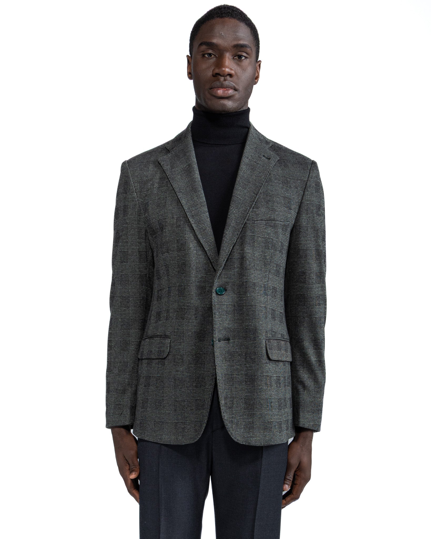 Chaqueta de cuadros verdes Orson