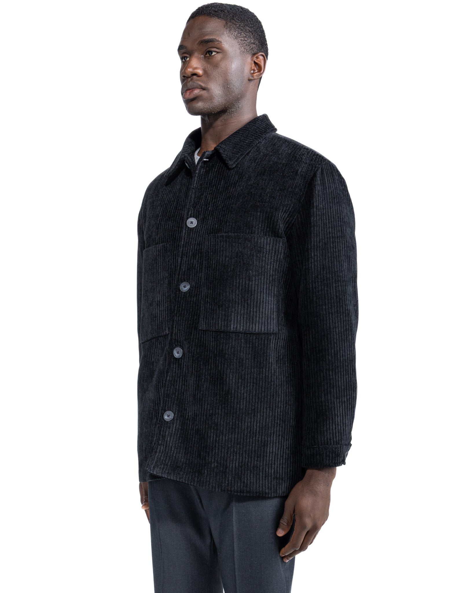 Chaqueta oversize Jeremie de terciopelo negro