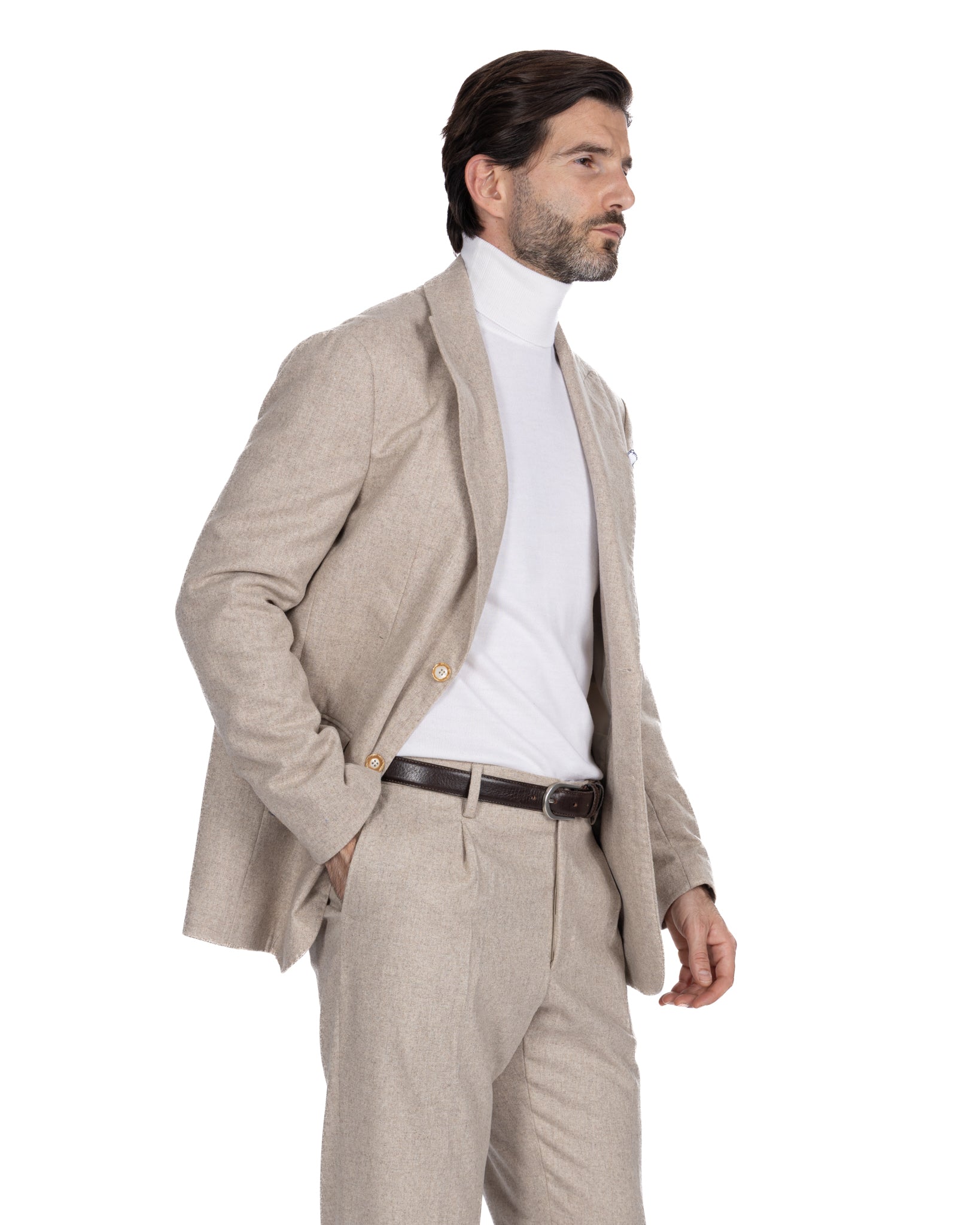 Beige flannel Reflex jacket