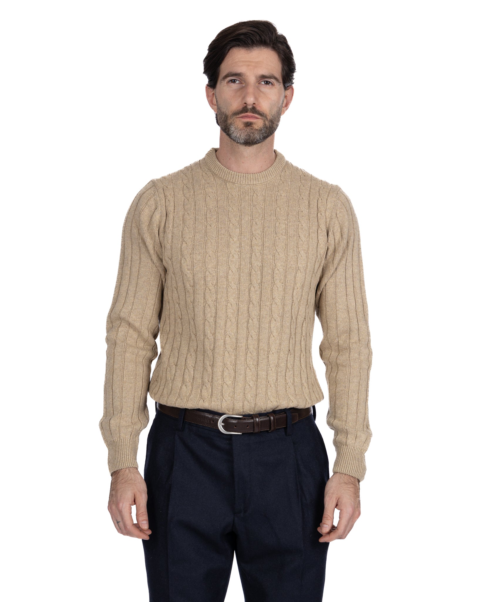 Gargantilla Tambora trenzada beige