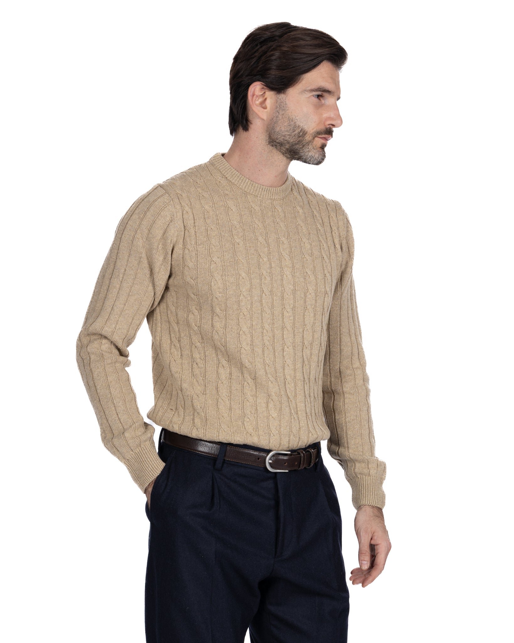 Gargantilla Tambora trenzada beige