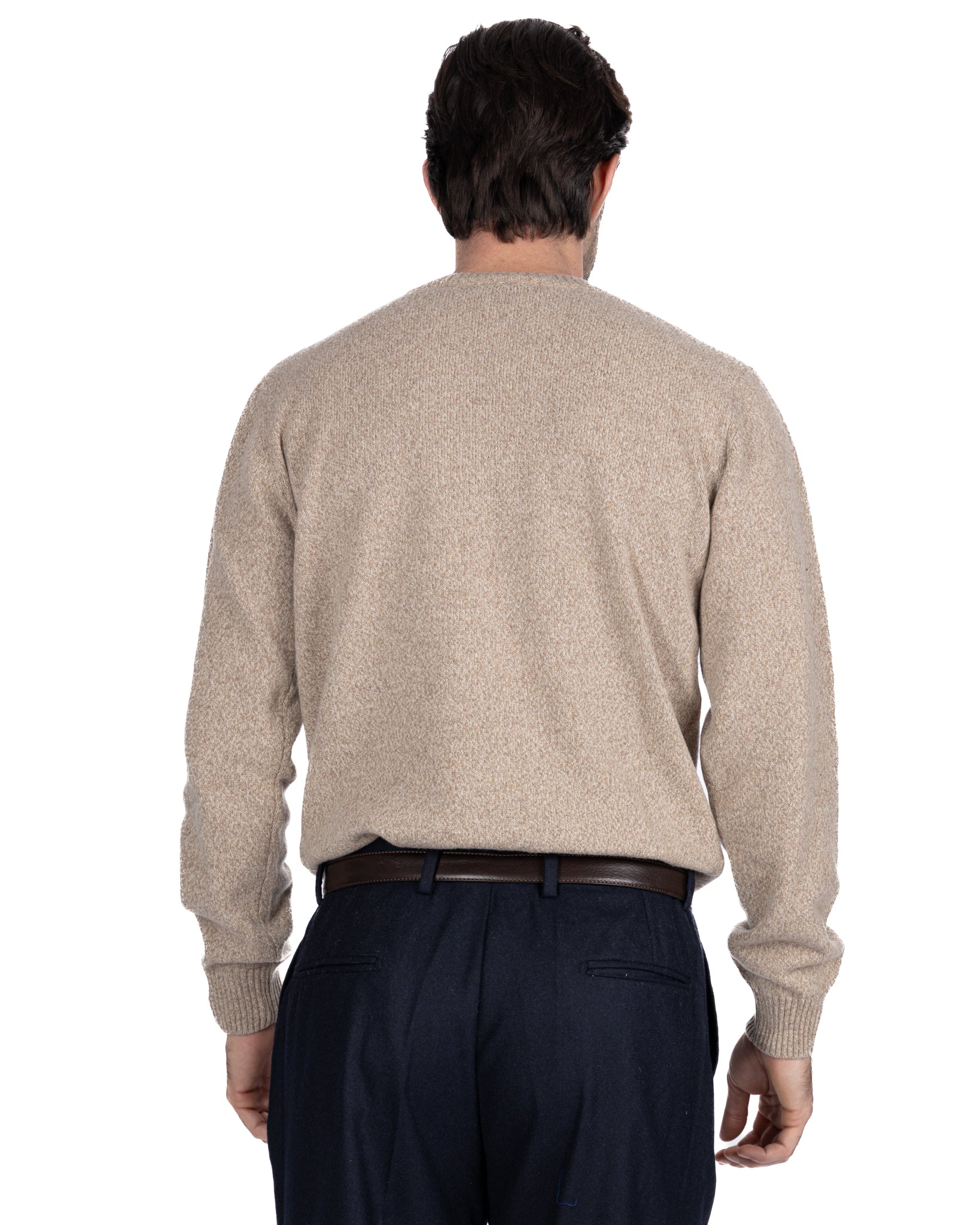 Jersey de cuello redondo Willie en bouclé camel