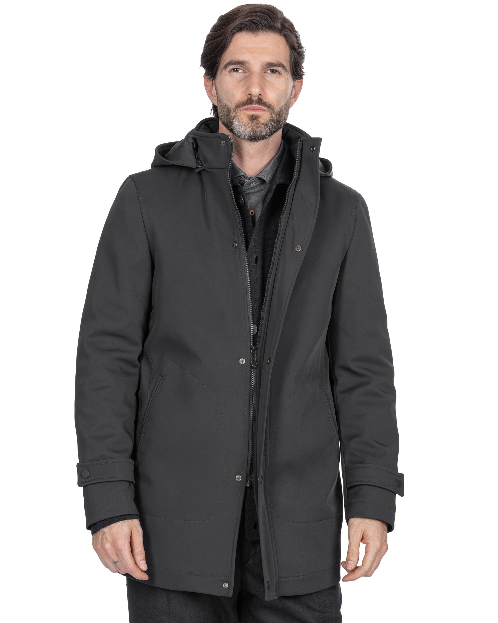 Dylan technical jacket in black