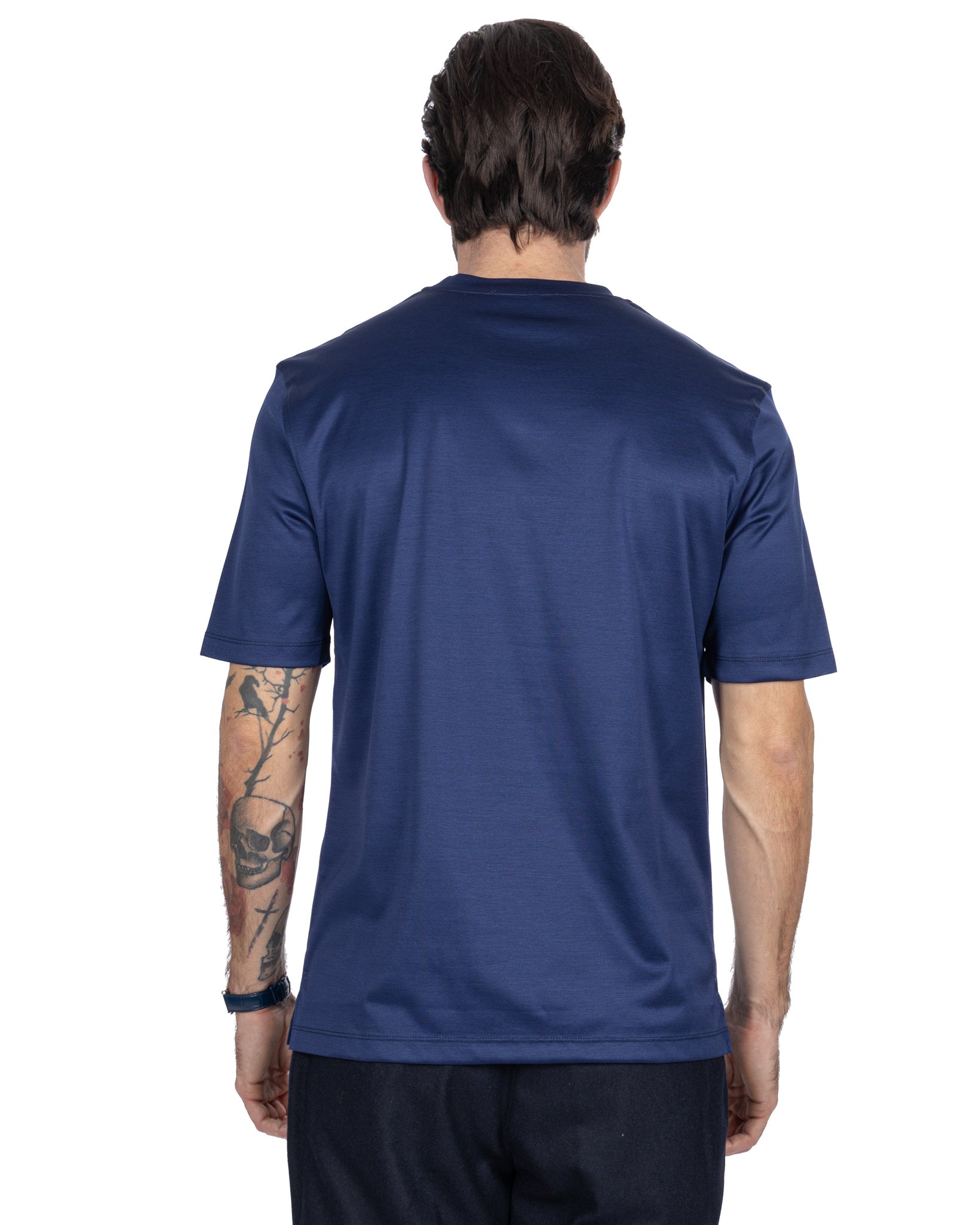 Camiseta Hoorn de hilo escocés azul