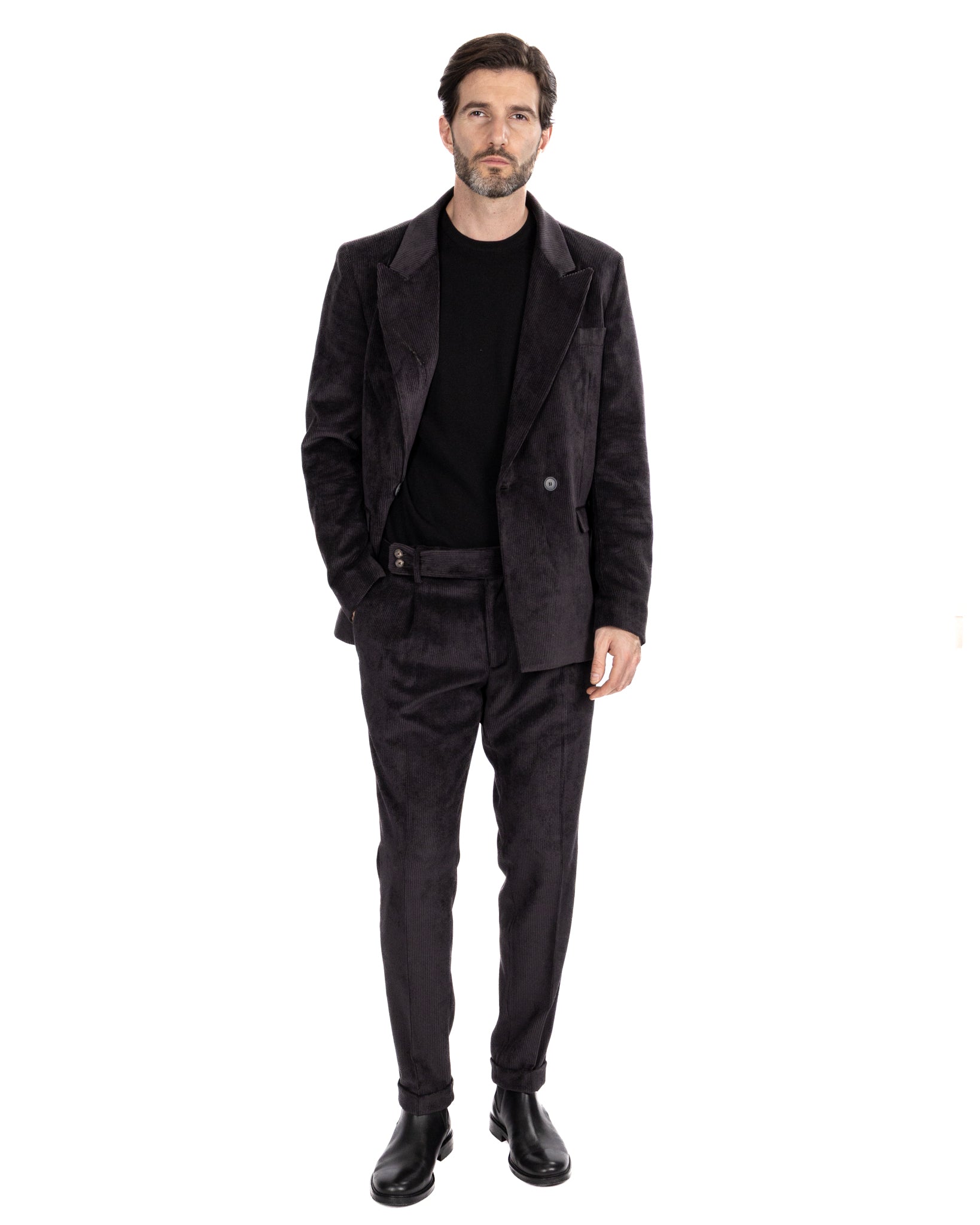 Chaqueta Bond de terciopelo negro