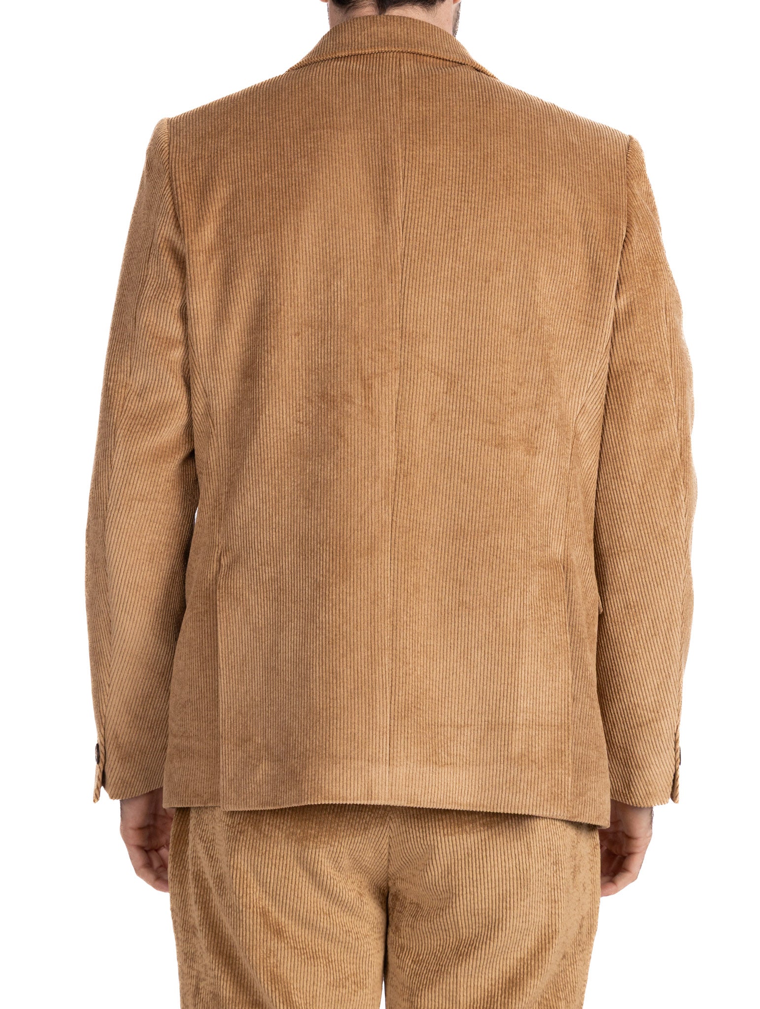 Bond jacket in camel velvet