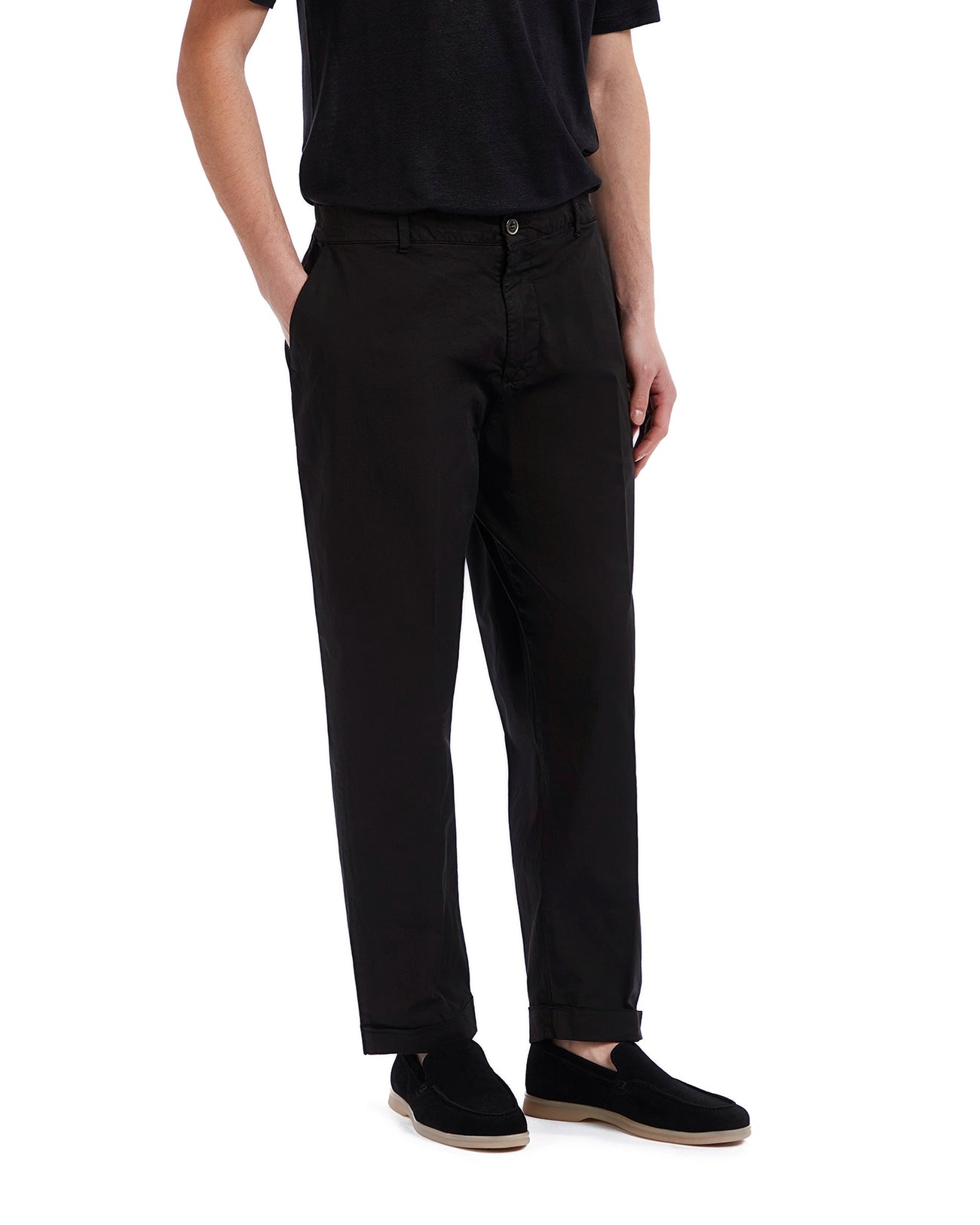 Pantalón Wels de algodón negro
