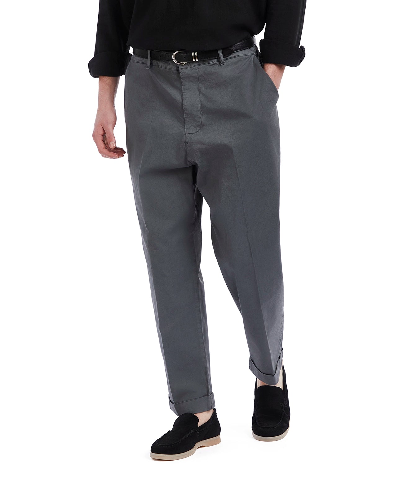 Pantalón Wels de algodón gris