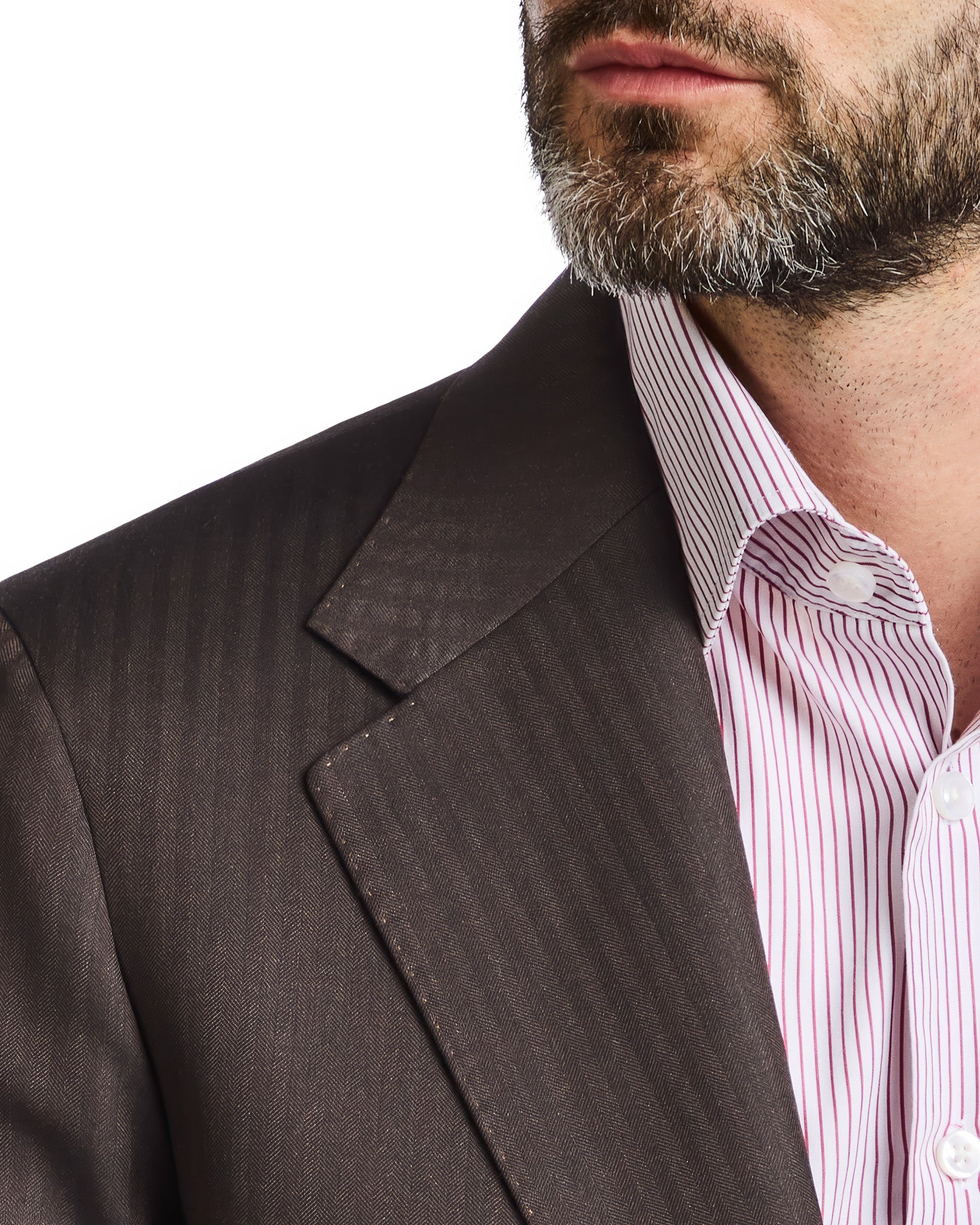 Traje de espiga marrón Perennial Vitale Barberis Canonico
