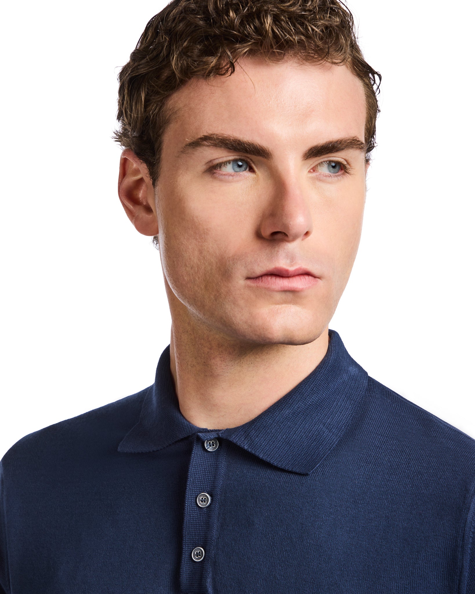 Polo Roger en punto azul