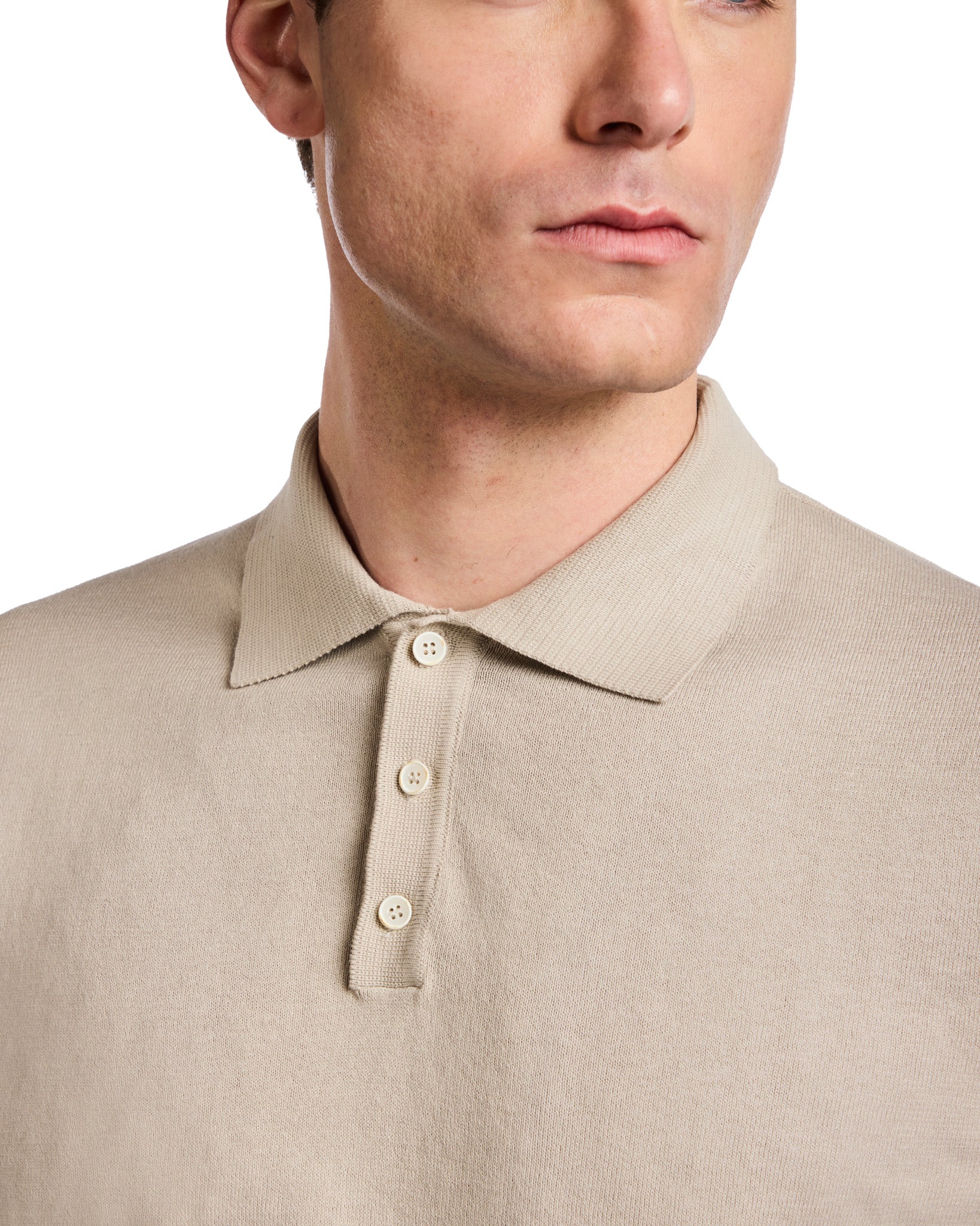 Polo Roger de punto beige