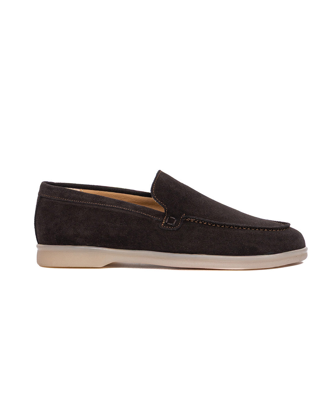 Mocasín Valeri de ante marrón oscuro