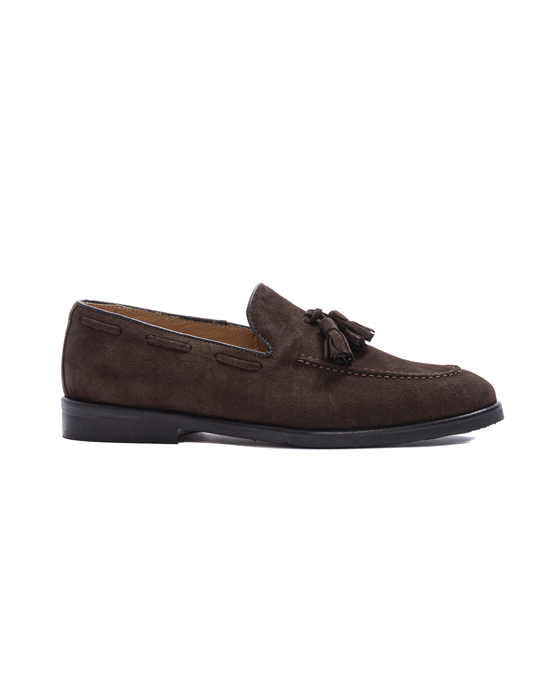 Caspar - mocasín de ante marrón