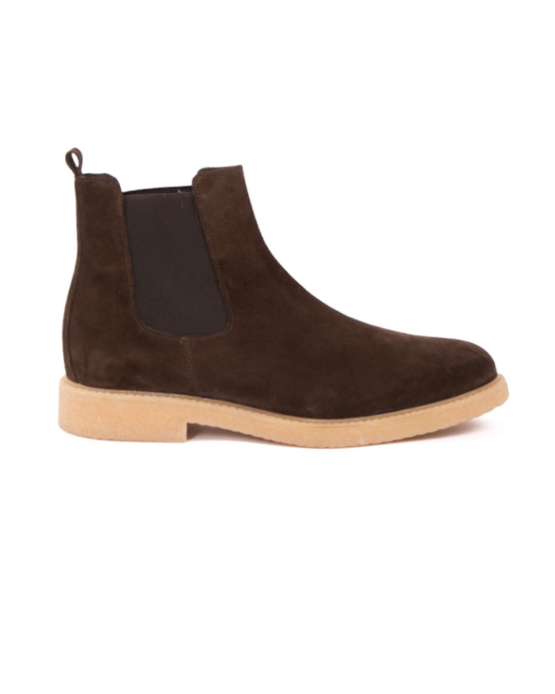 Eagle - crepe bottom ankle boot in dark brown suede