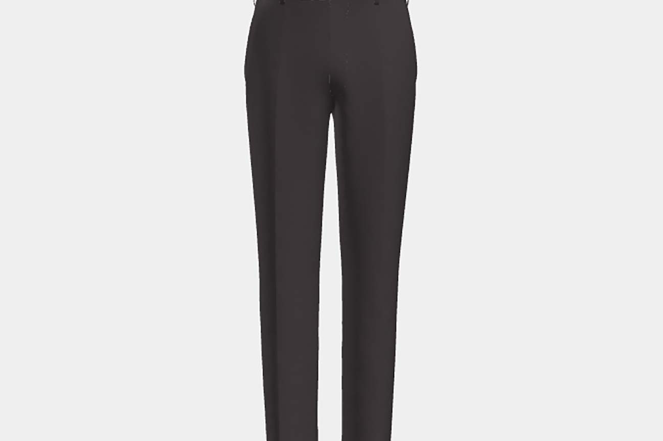 Made to measure purple 130s wool trousers Caccioppoli