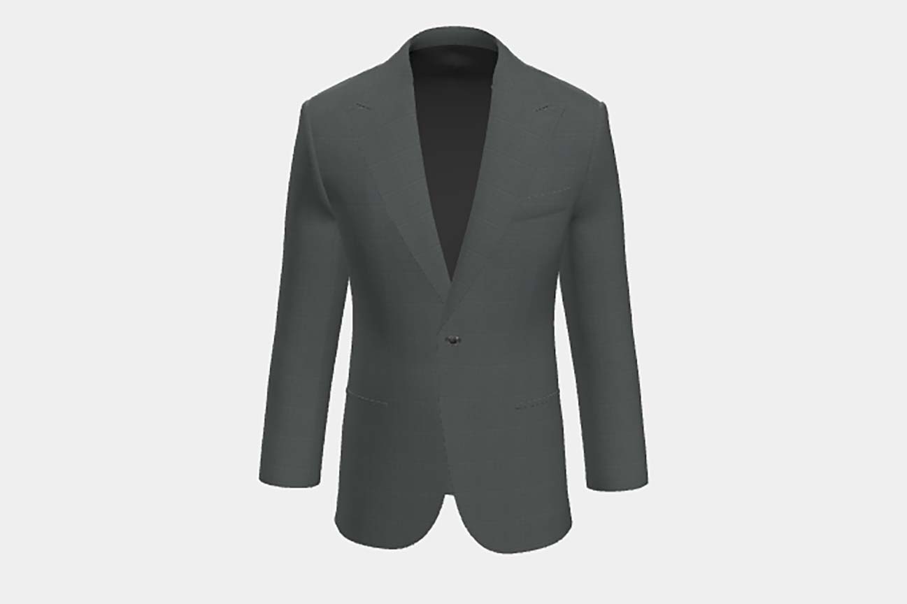 Green Prince of Wales 130s wool tailored jacket Caccioppoli