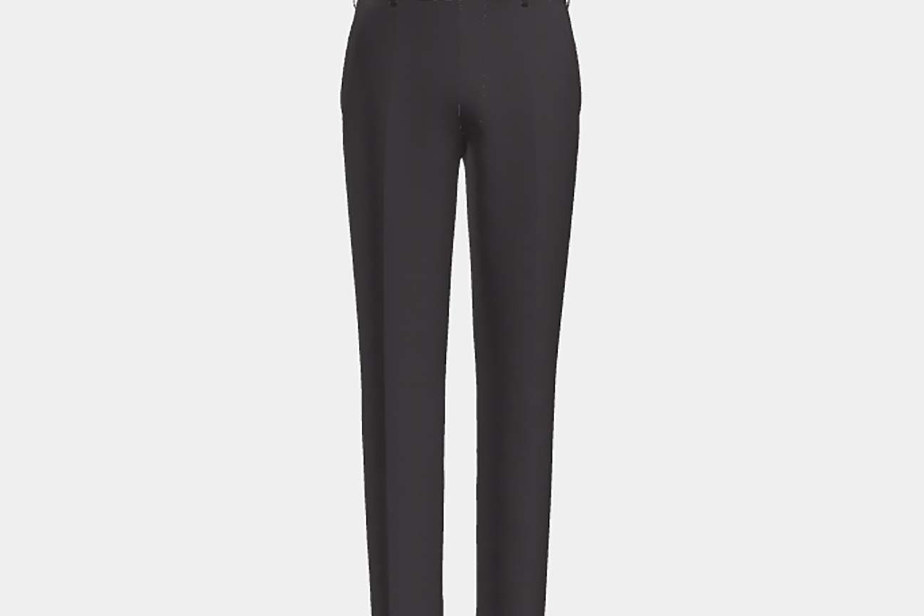 Made to measure 130s Prince of Wales wool trousers purple Caccioppoli