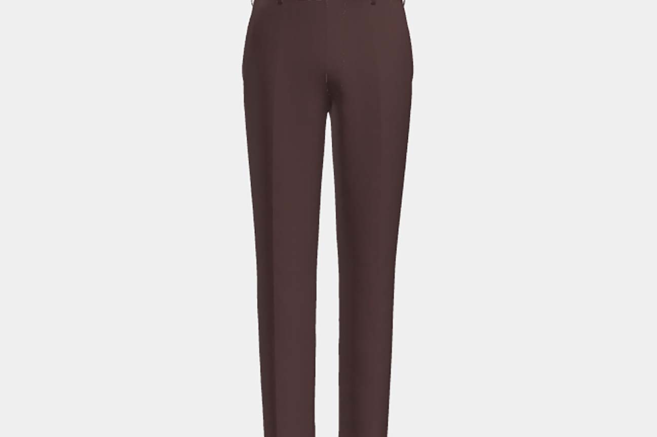 Made to measure solaro 130s red wool trousers Caccioppoli