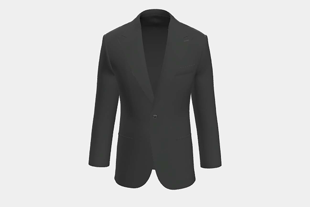 Canonico green 110s wool tailored jacket